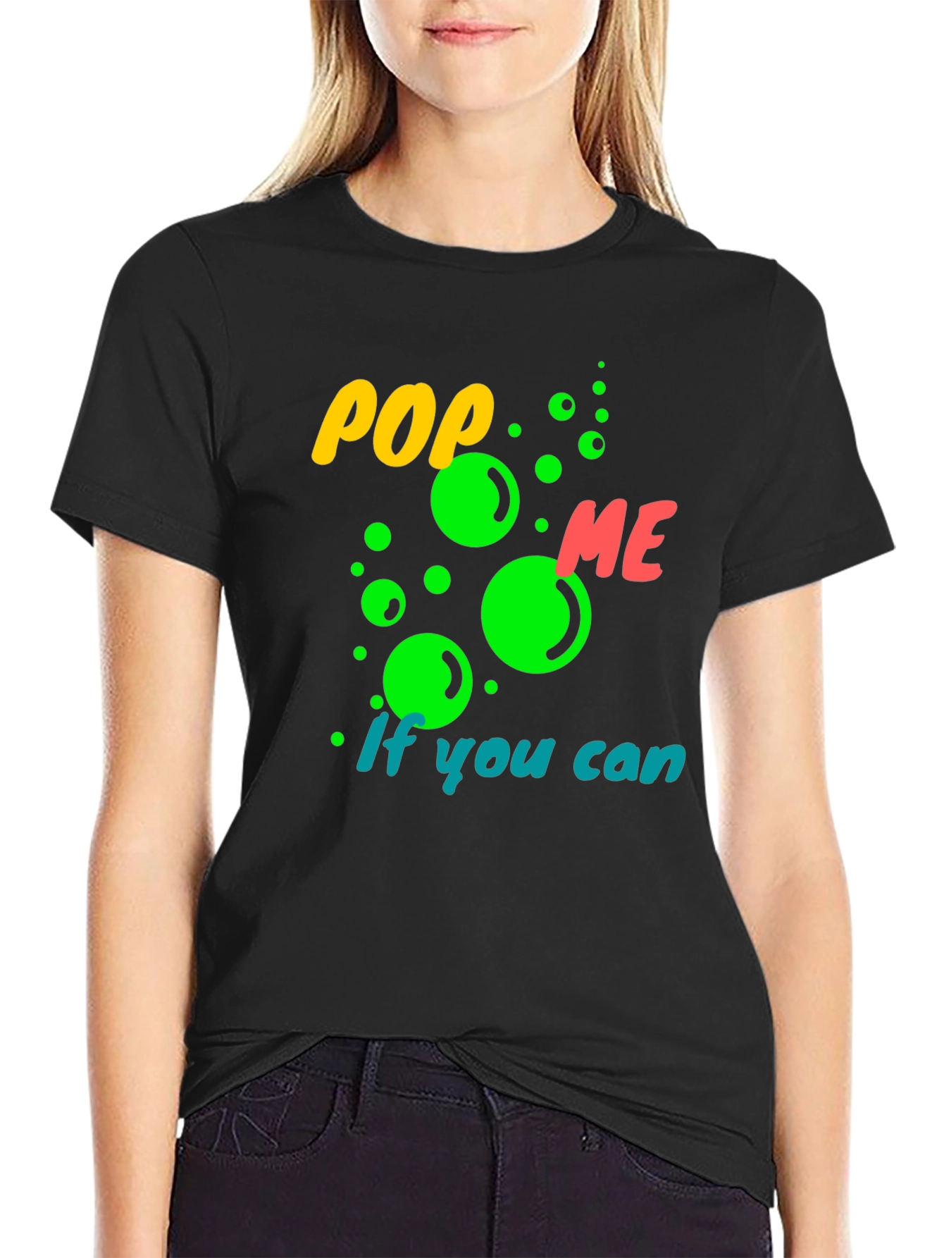 Black Pop Me If You Can Graphic Tee view 2