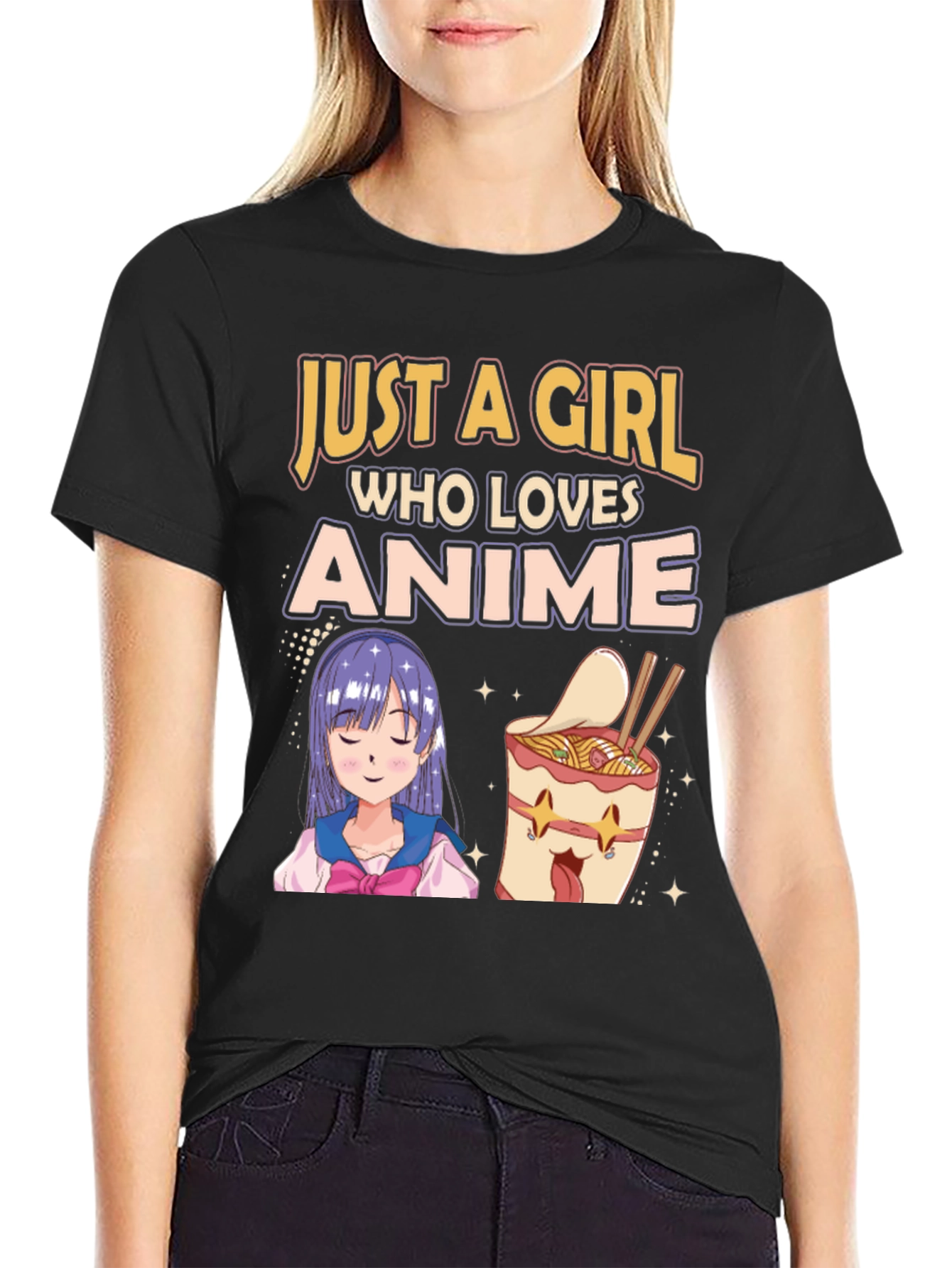 Black Anime Lover T-Shirt view 2