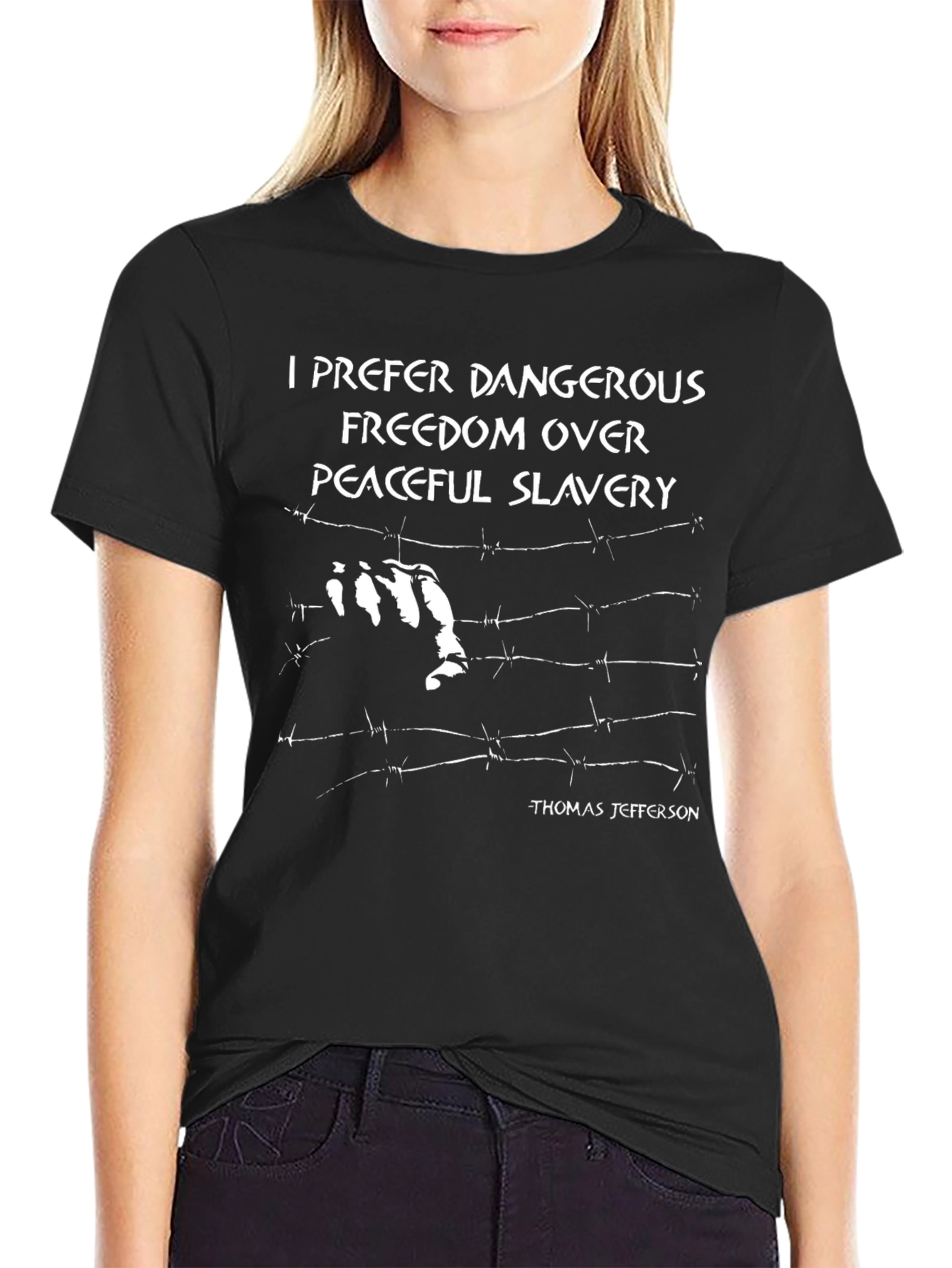 Black Dangerous Freedom T-Shirt view 2