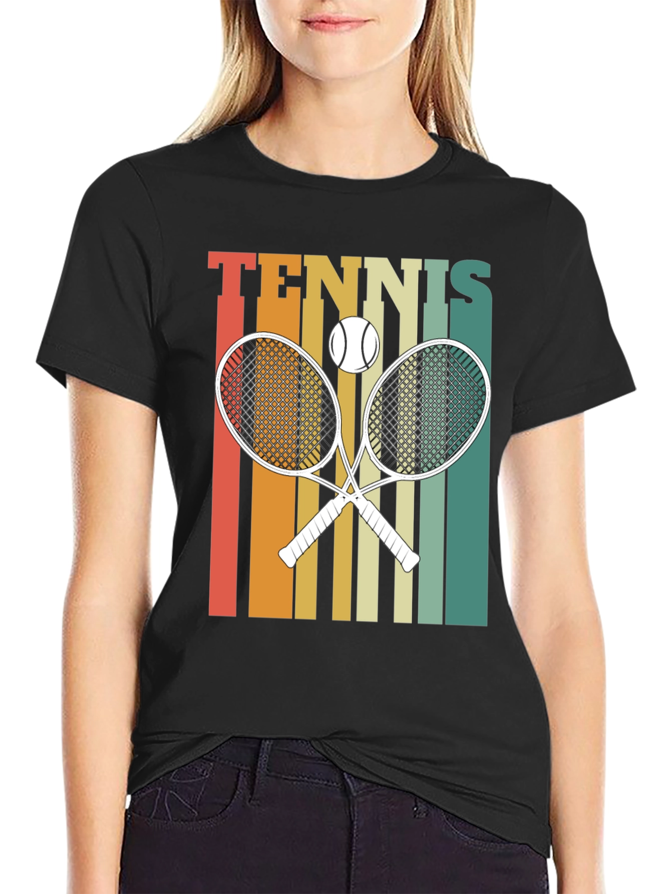 Retro Tennis Graphic T-Shirt - 2
