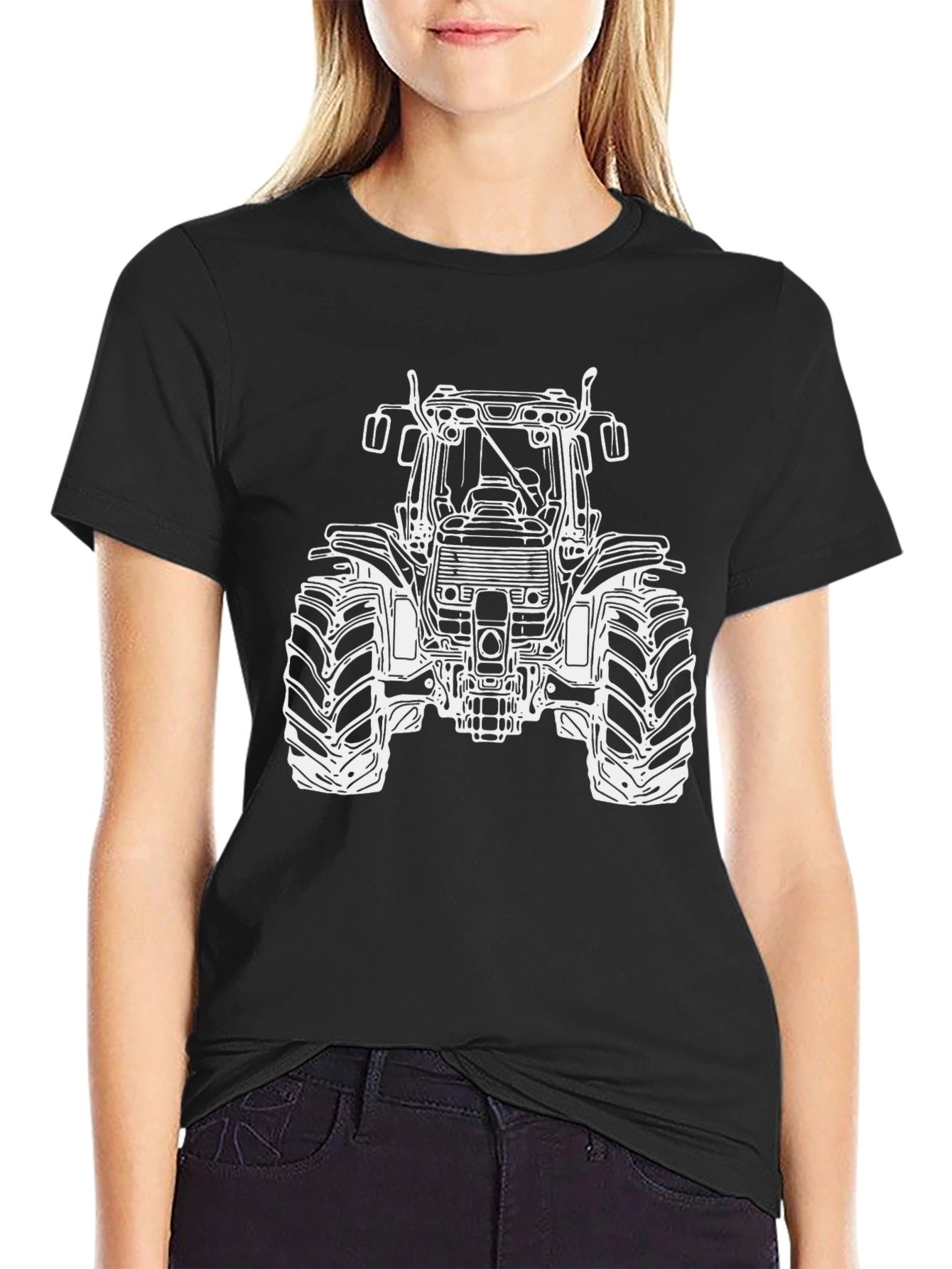 Black Tractor Graphic Tee - Farm Life Apparel view 2