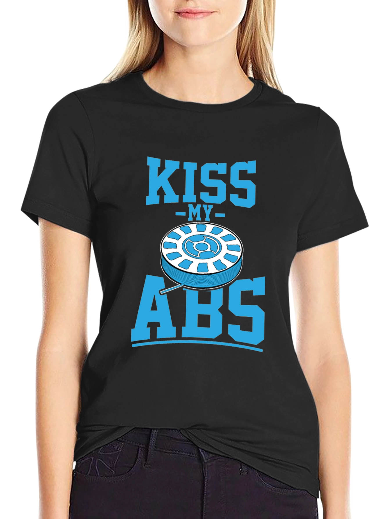 Black Kiss My ABS T-Shirt - Funny Automotive Mechanic Tee view 2