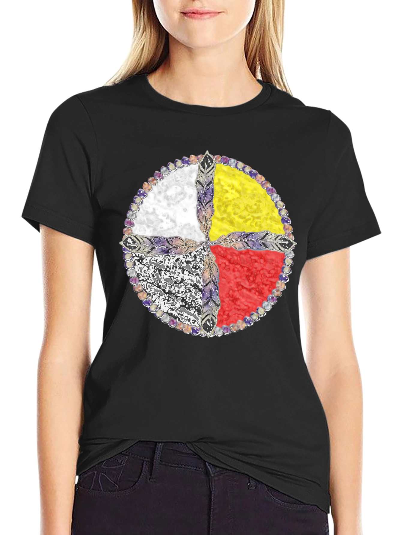 Medicine Wheel T-Shirt - Native American Design - 2