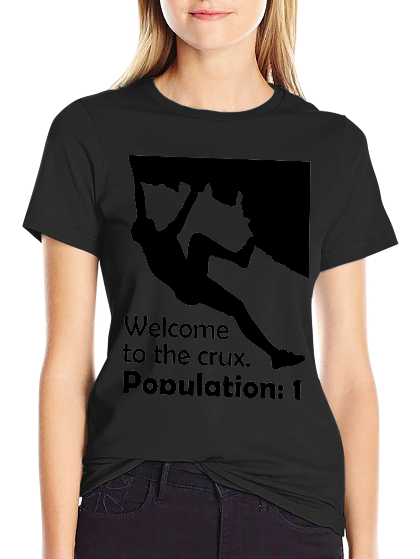 Black Rock Climbing T-Shirt - Welcome to the Crux view 2