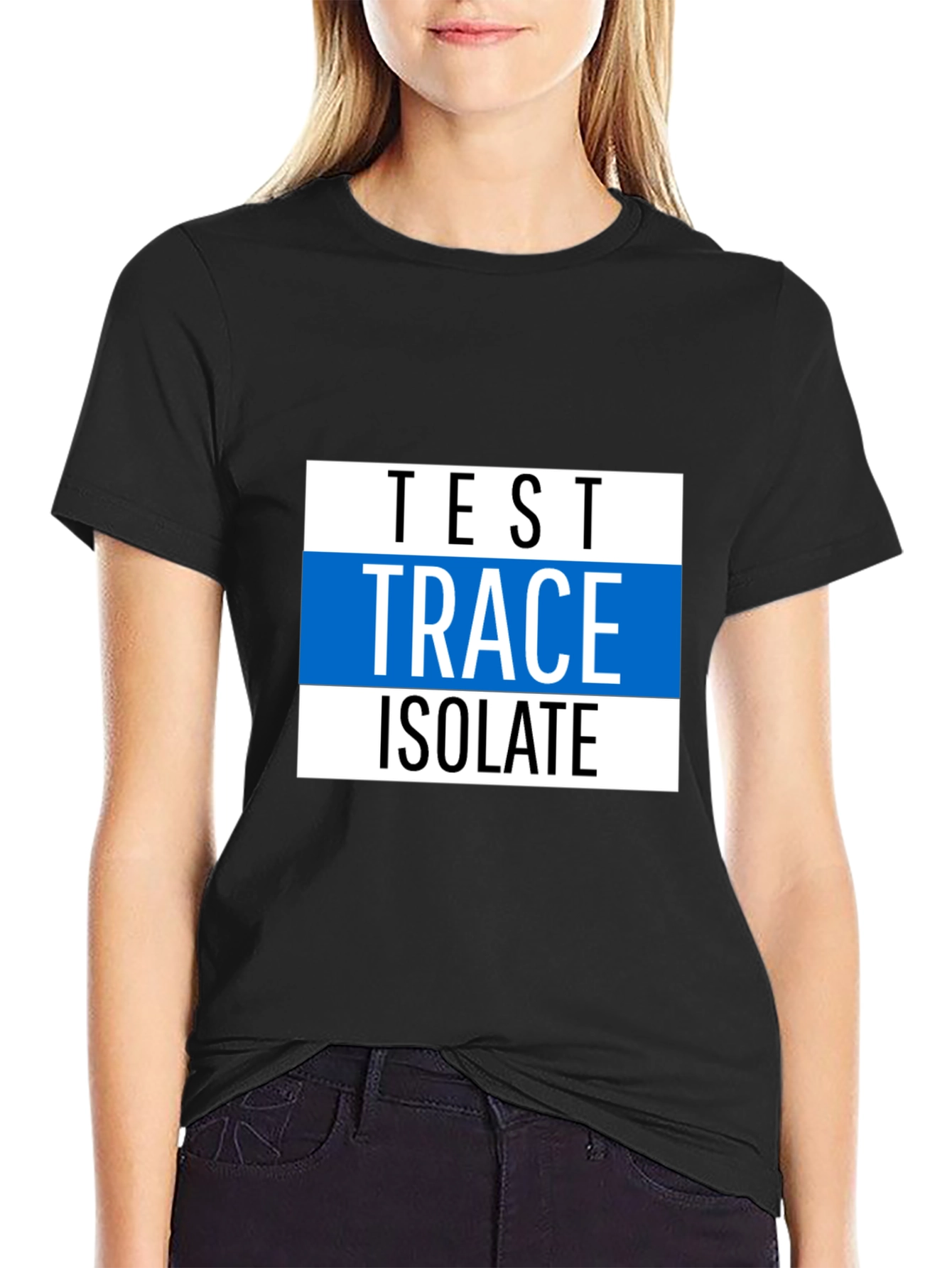 Black Test Trace Isolate Graphic Tee view 2