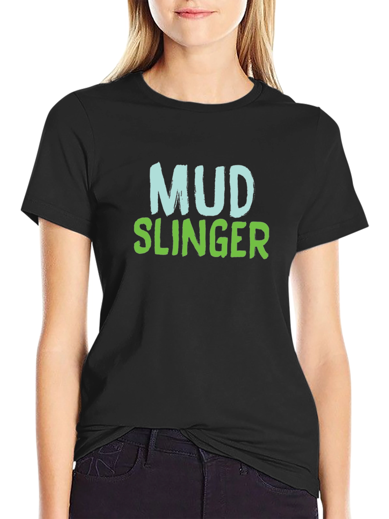 Black Mud Slinger Black T-Shirt view 2