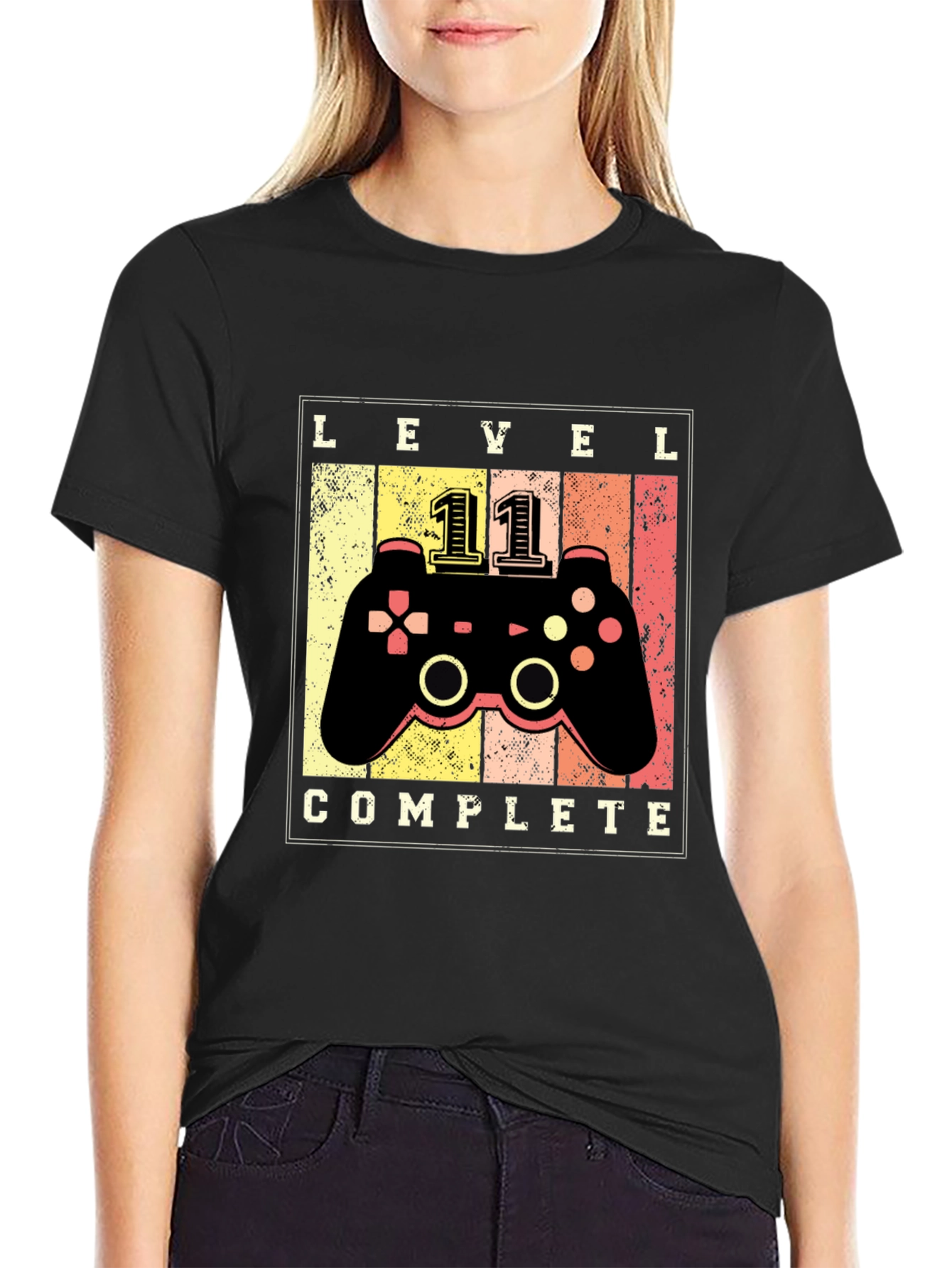 Black Level 11 Complete Gaming T-Shirt - Gamer Gift view 2
