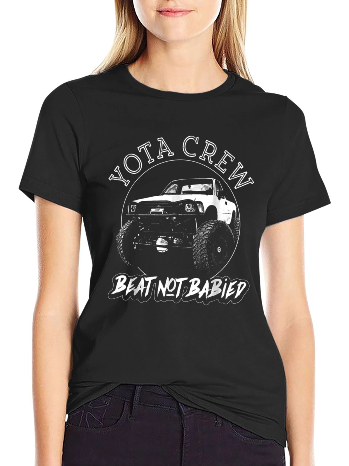 Black Yota Crew Beat Not Babied Black T-Shirt view 2