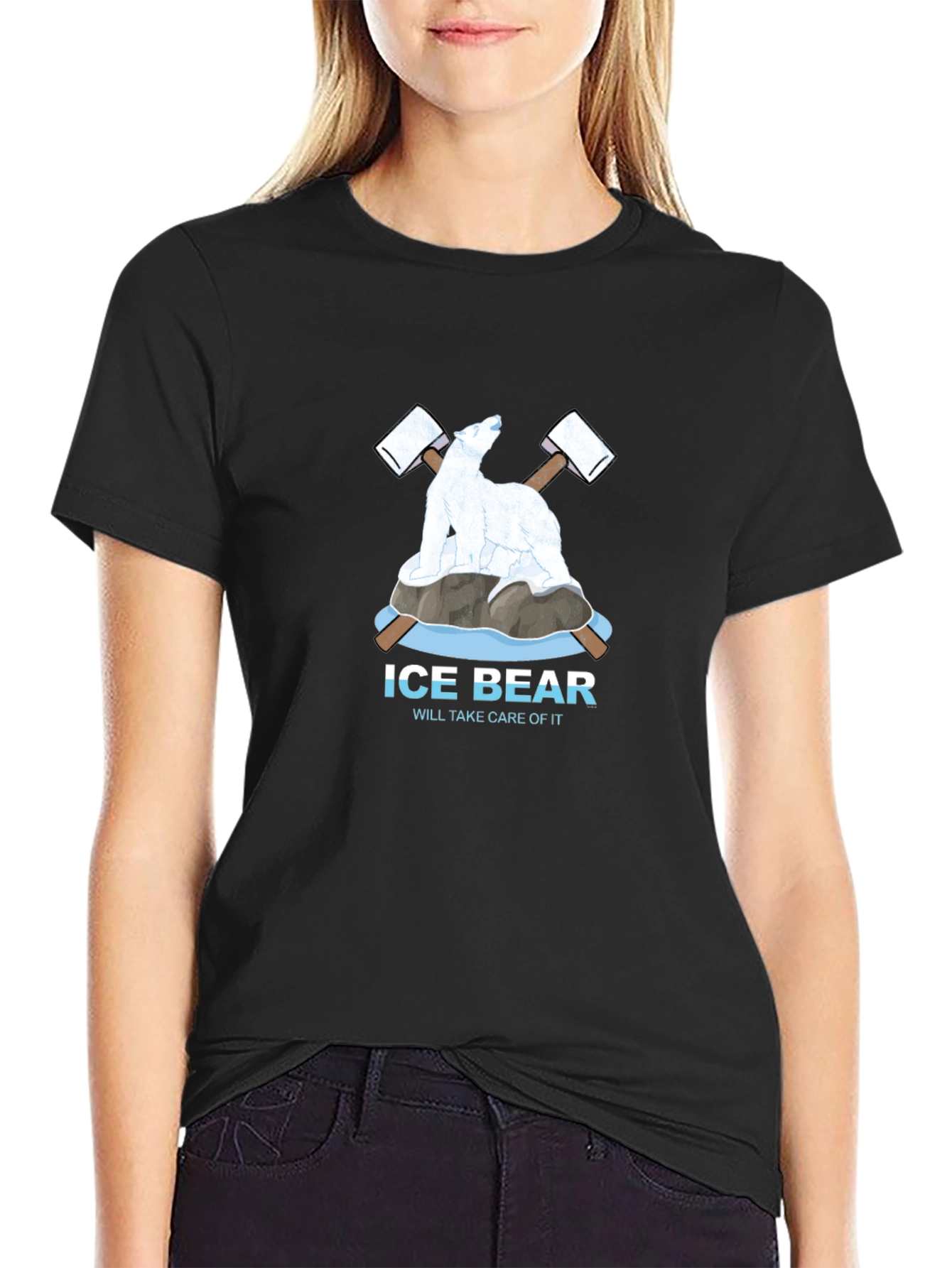 Black Ice Bear Graphic Tee - Will Take Care Of It view 2