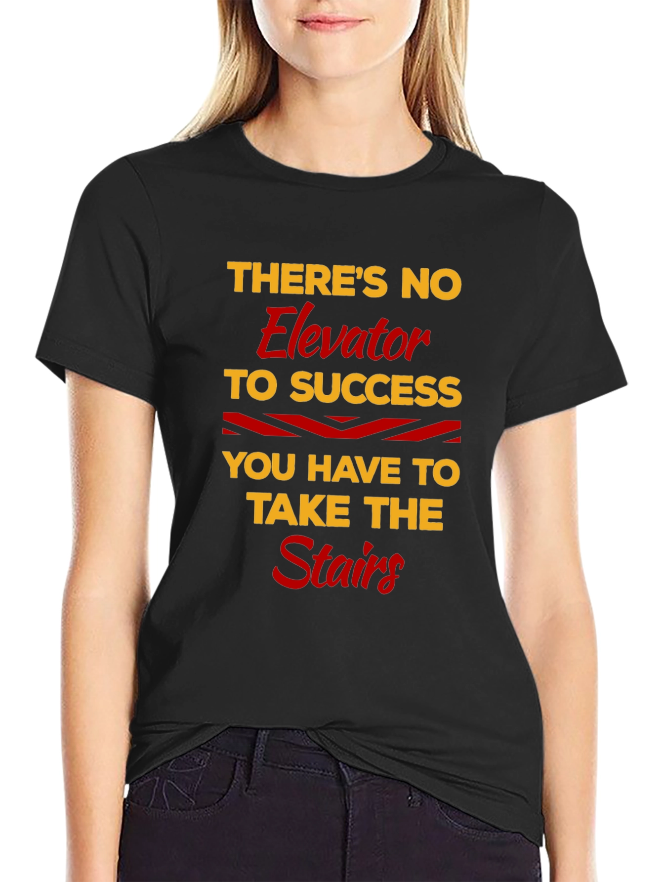 Black Inspirational Motivation Success T-Shirt view 2
