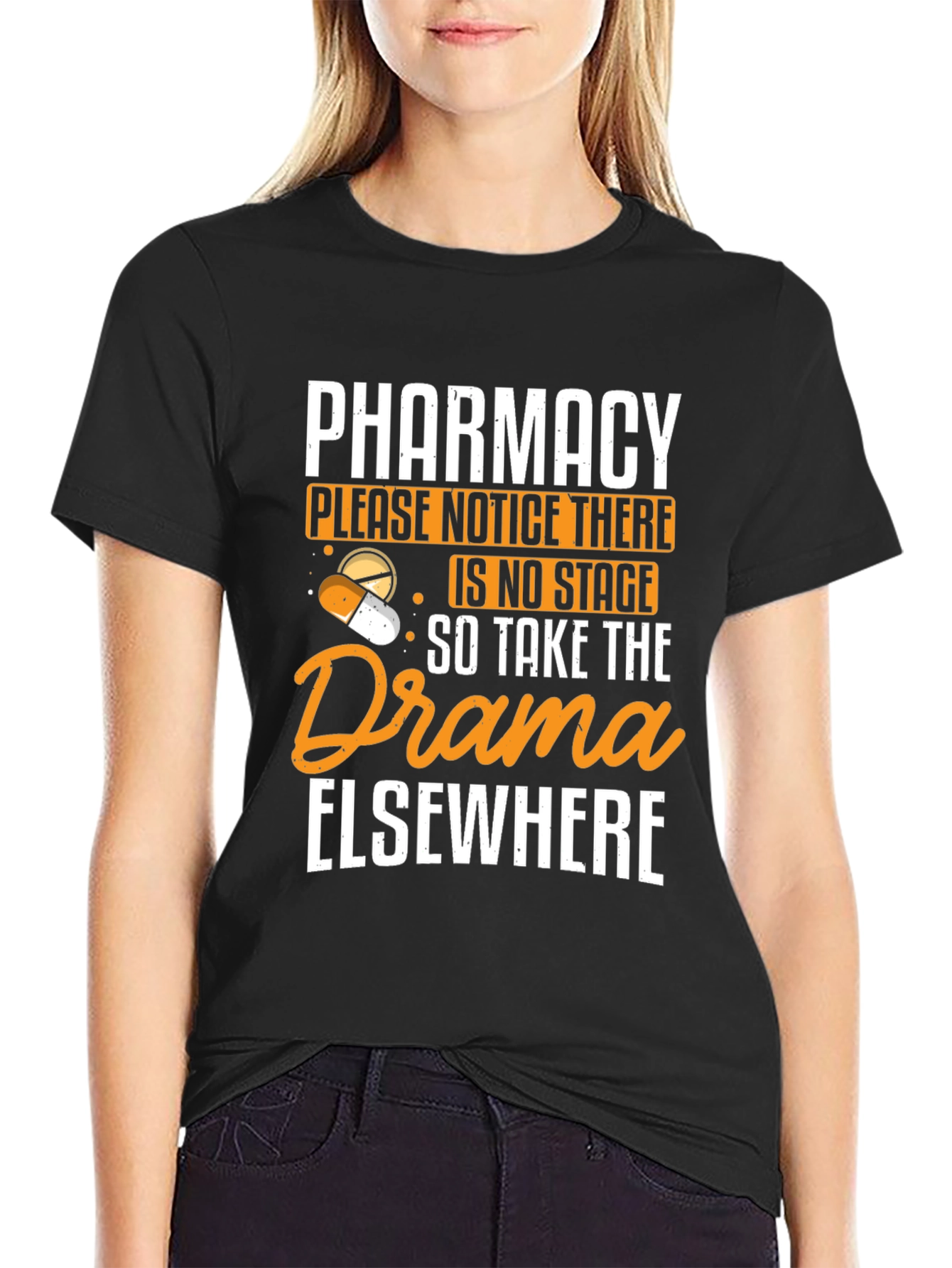 Black Pharmacy Drama T-Shirt view 2