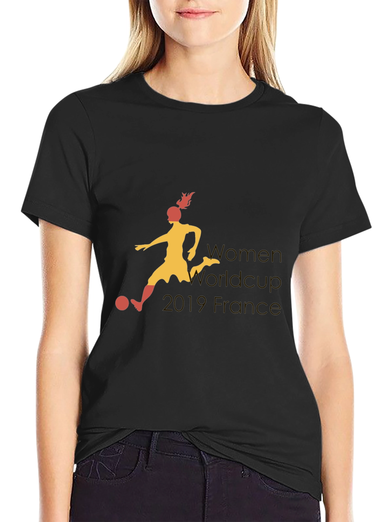 Women's World Cup France Black T-Shirt - 2