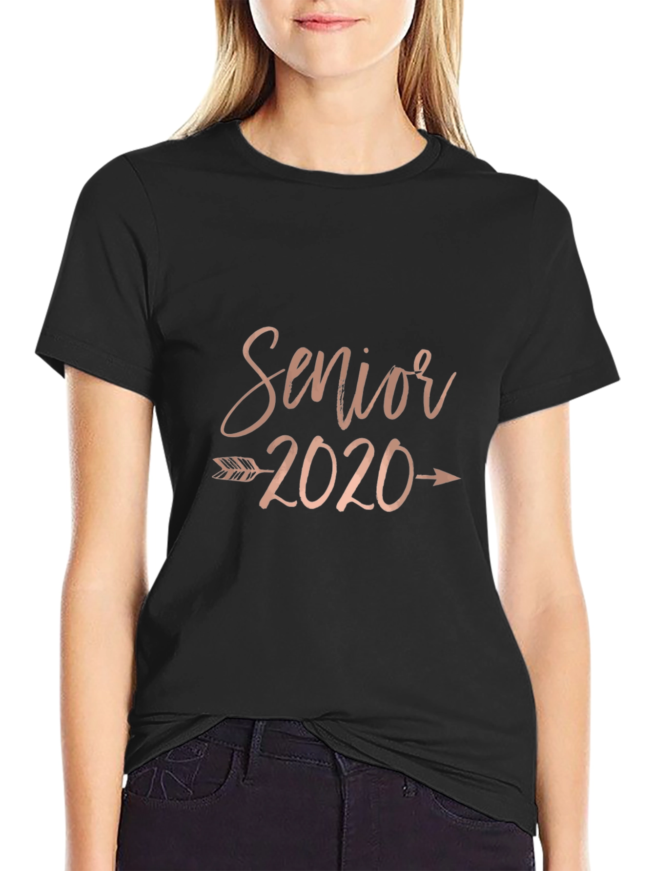 Black Senior 2020 Graphic Tee - Graduation Gift view 2