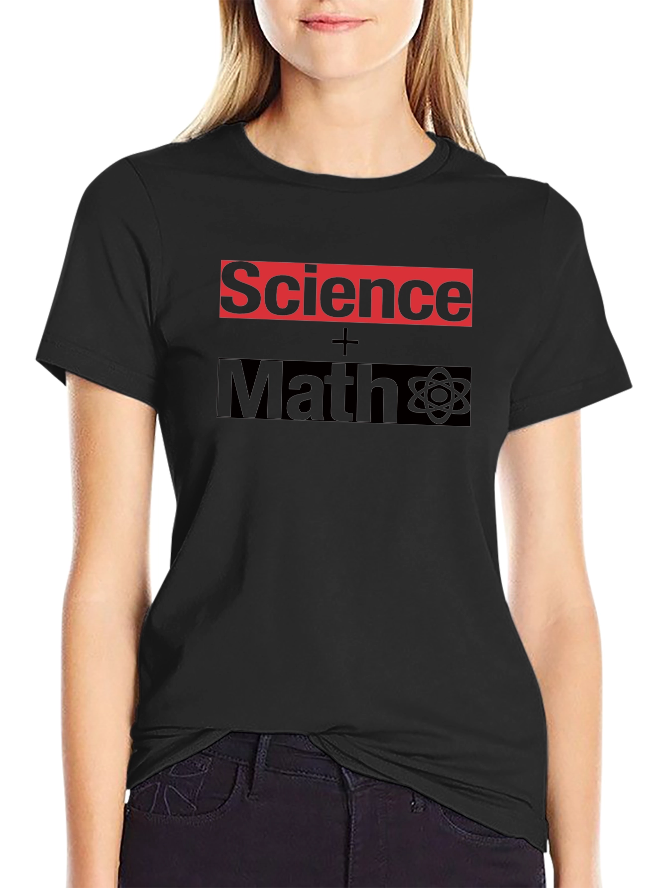 Black Science + Math Graphic Tee - Nerd Humor T-Shirt view 2