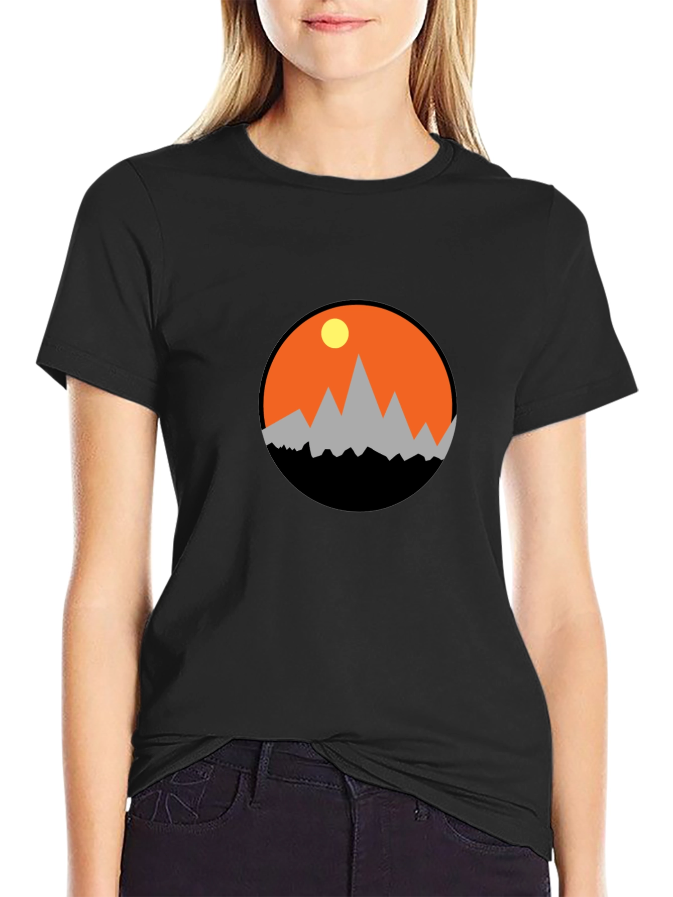 Black Mountain Sunset Graphic Tee - Adventure Awaits! view 2
