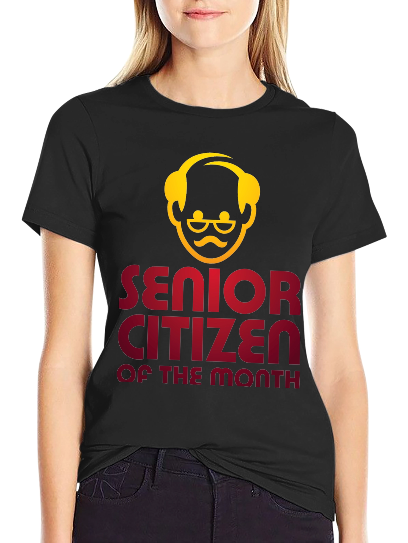 Black Senior Citizen of the Month Graphic Tee view 2
