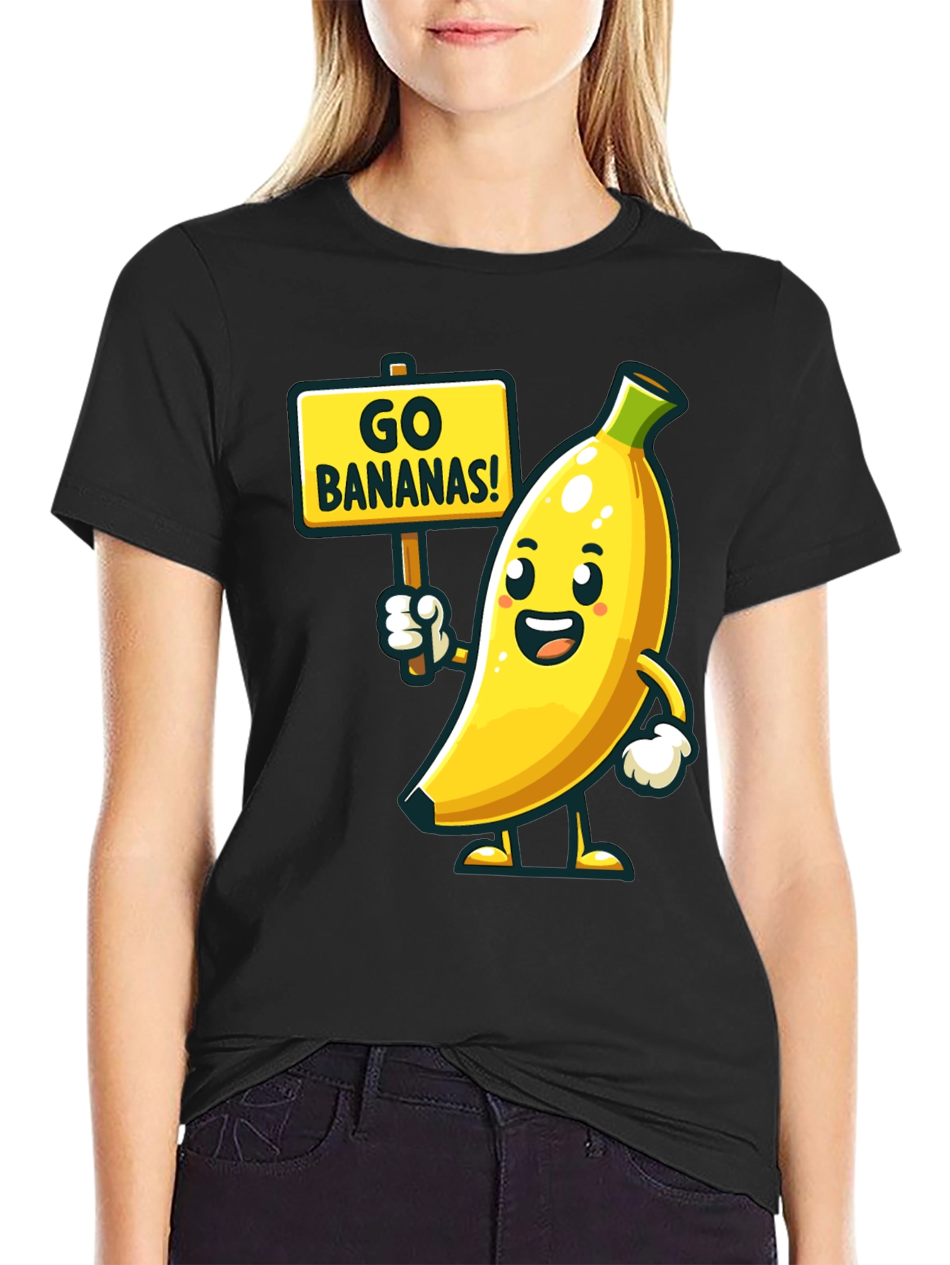 Black Go Bananas T-Shirt view 2