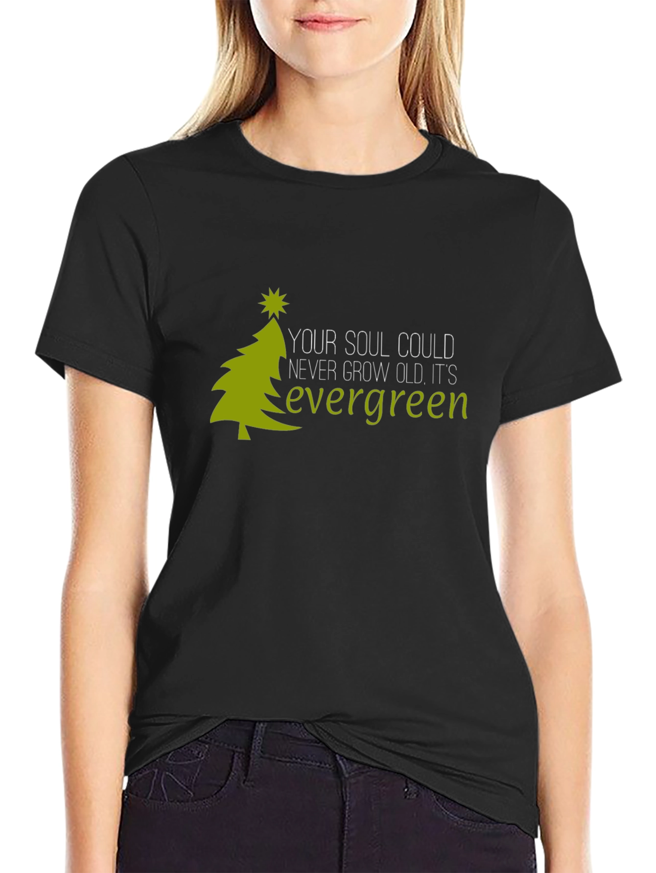 Black Evergreen Soul Graphic Tee - Unisex view 2