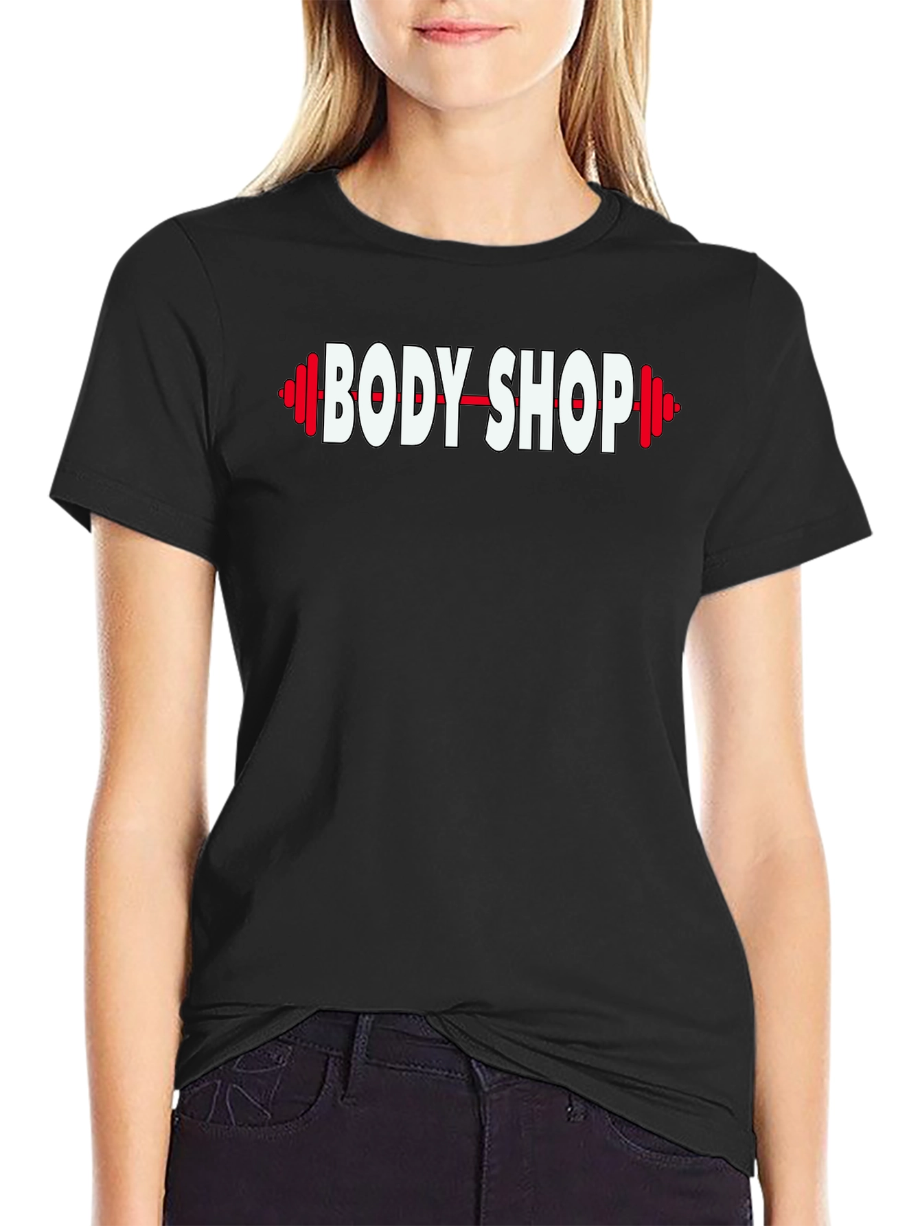 Black Body Shop Black T-Shirt view 2