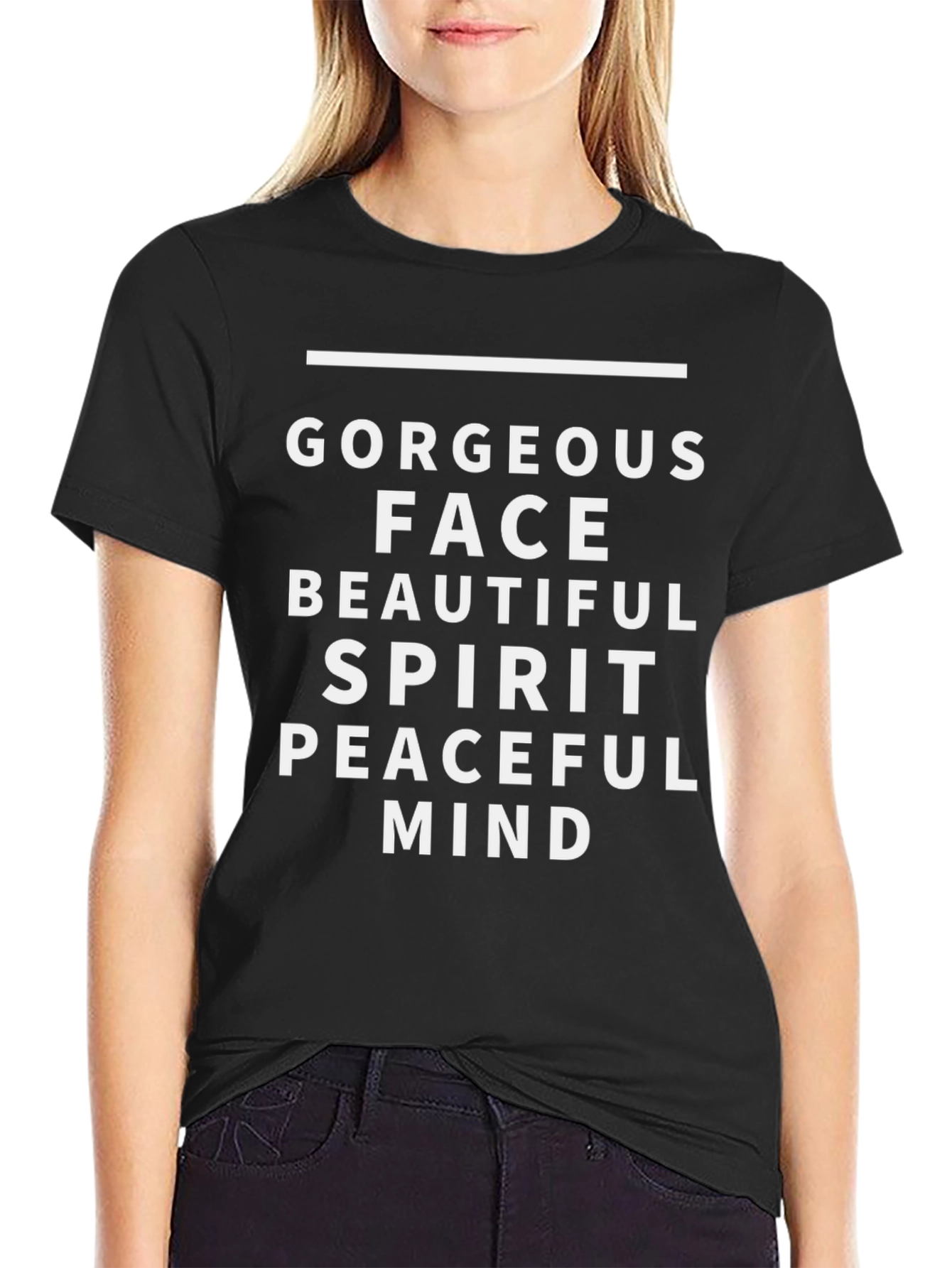 Black Gorgeous Face, Beautiful Spirit T-Shirt view 2