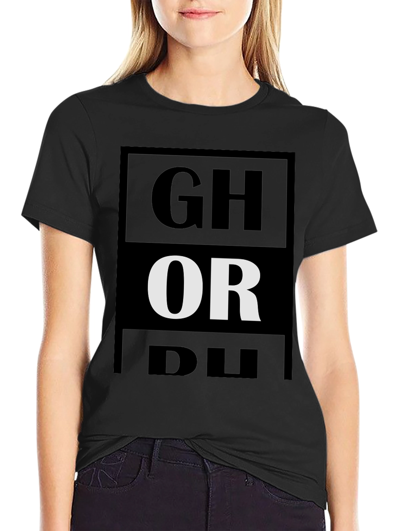 Black Ghormley T-Shirt - Black Graphic Tee view 2