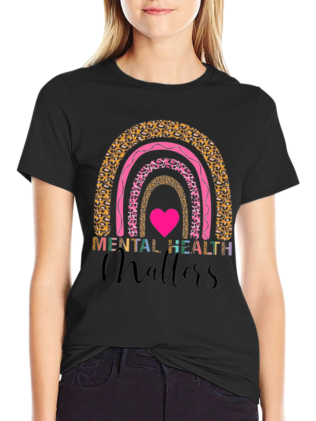 Black Mental Health Matters Graphic Tee view 2