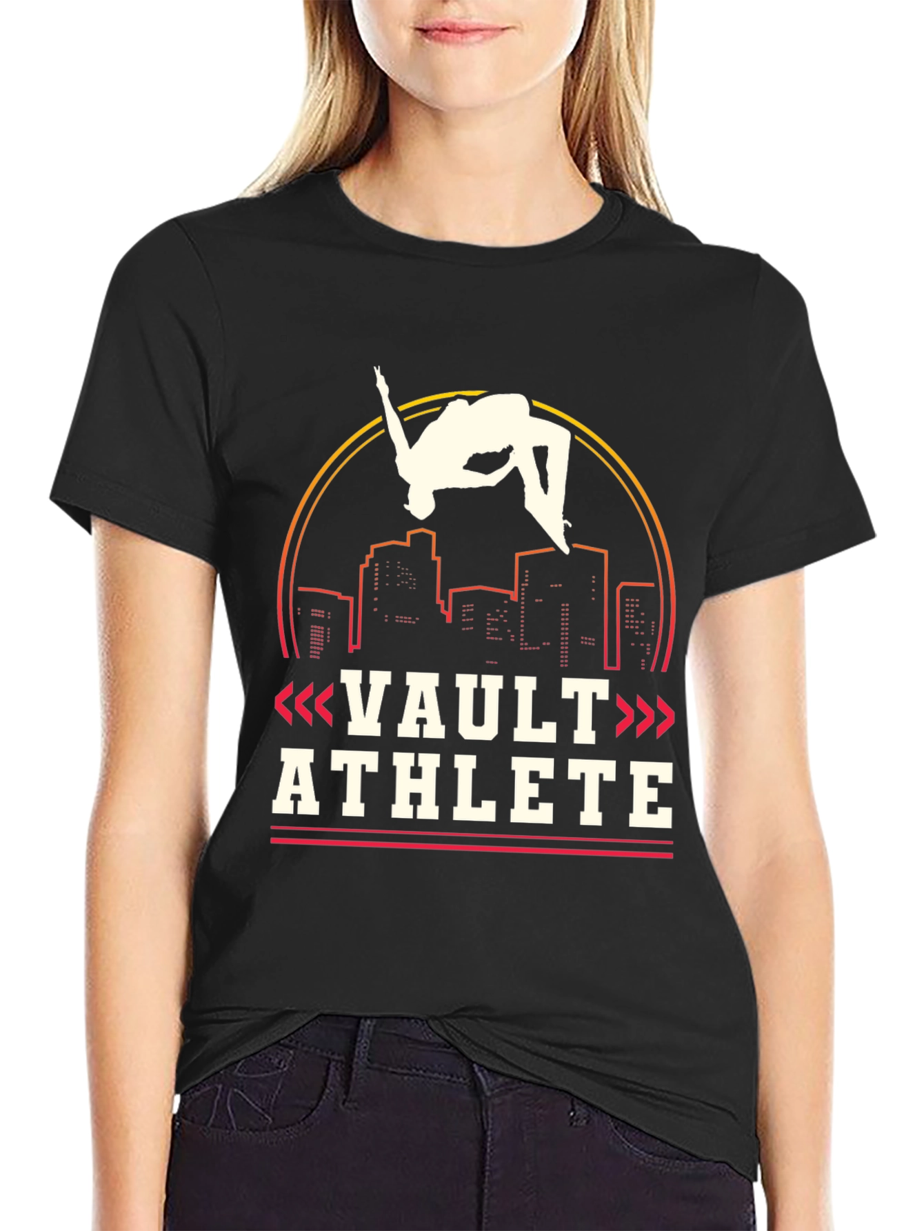 Black Vault Athlete Graphic T-Shirt view 2