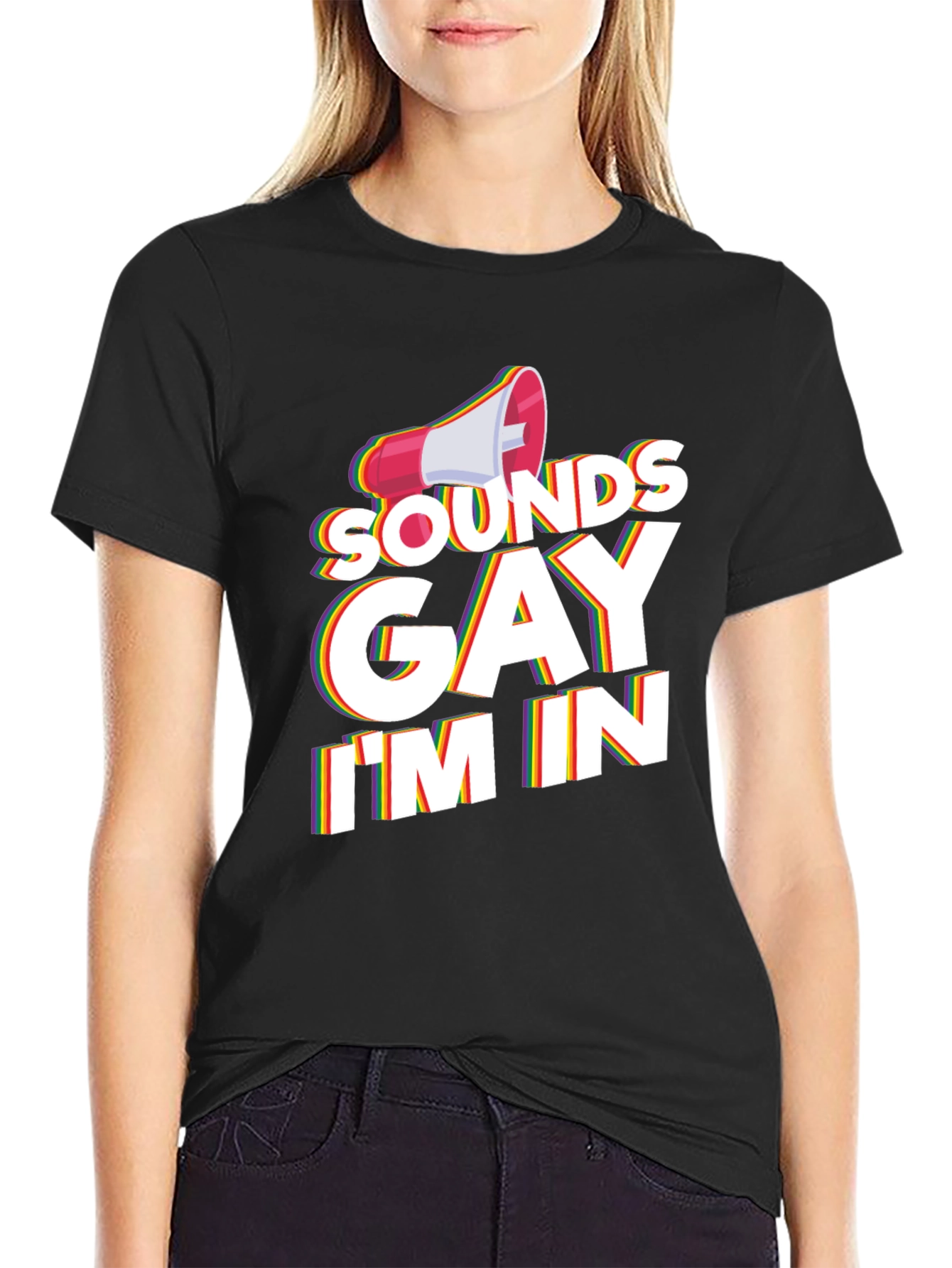 Black Sounds Gay I'm In T-Shirt view 2