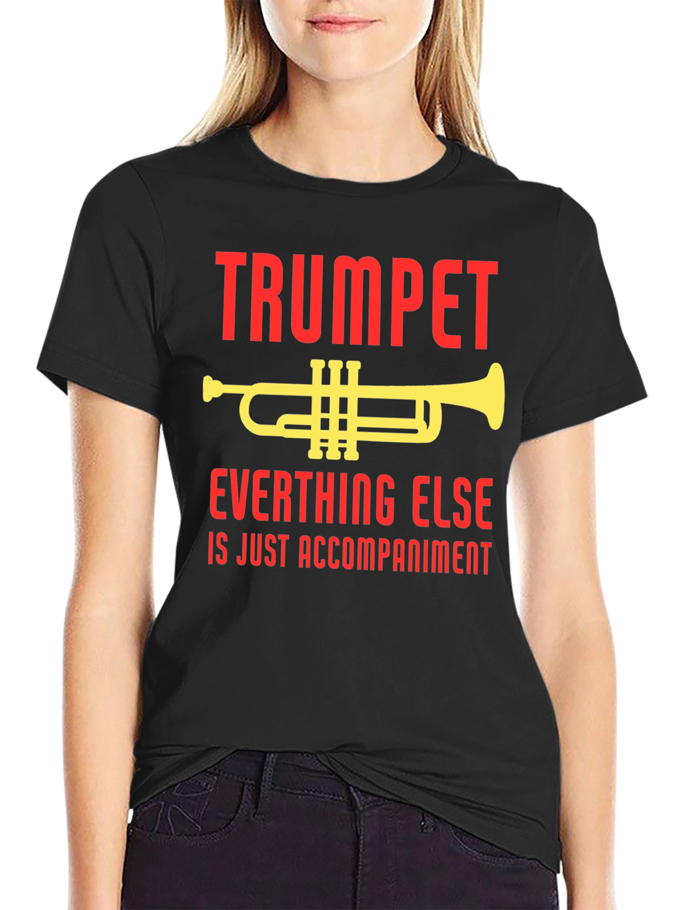 Black Trumpet Everything Else Accompaniment T-Shirt view 2