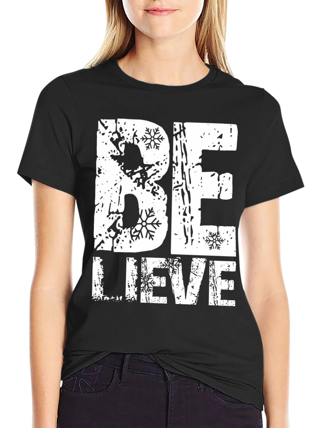 Black Believe Graphic T-Shirt view 2
