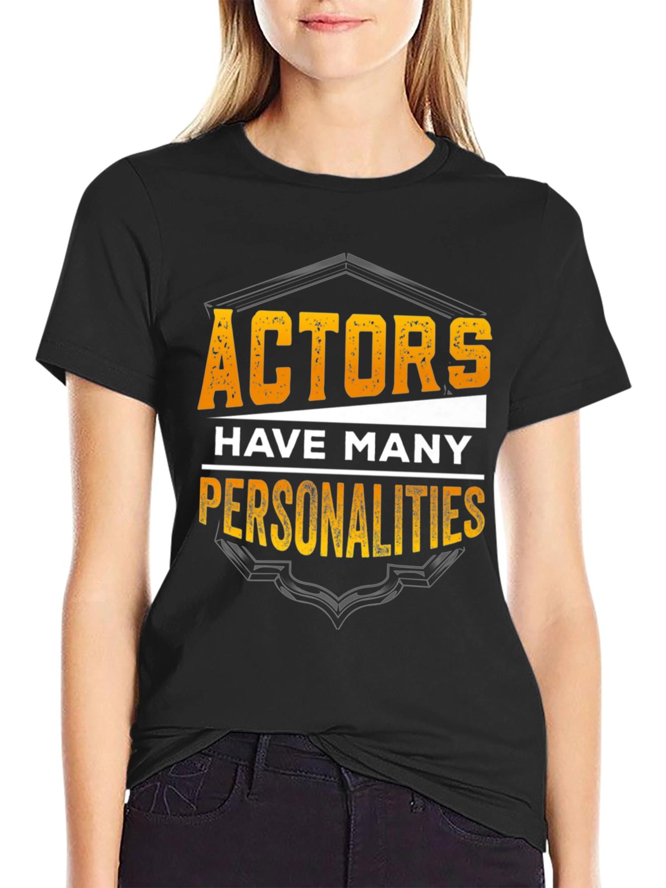 Black Actors Have Many Personalities Black T-Shirt view 2