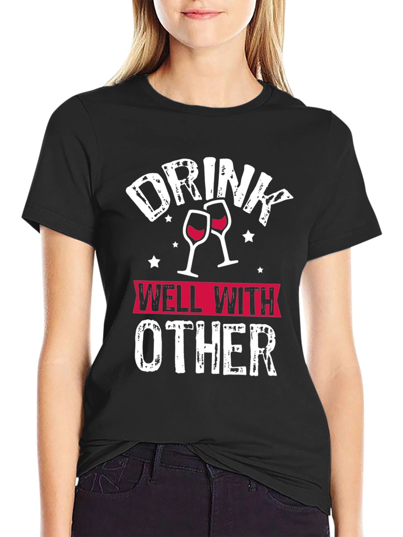 Black Drink Well With Other T-Shirt view 2