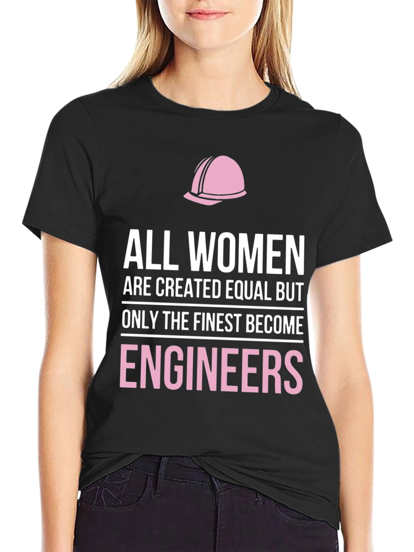 Black Finest Engineers Women's T-Shirt view 2