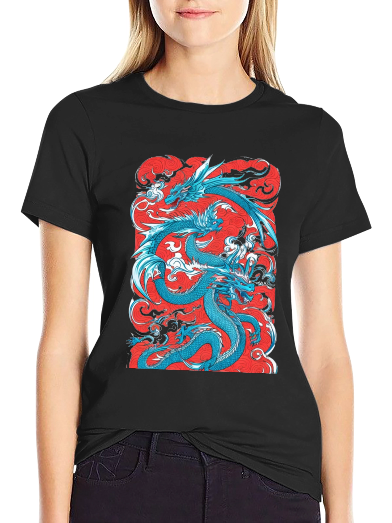 Black Dragon Graphic Tee - Stylish & Unique Design view 2