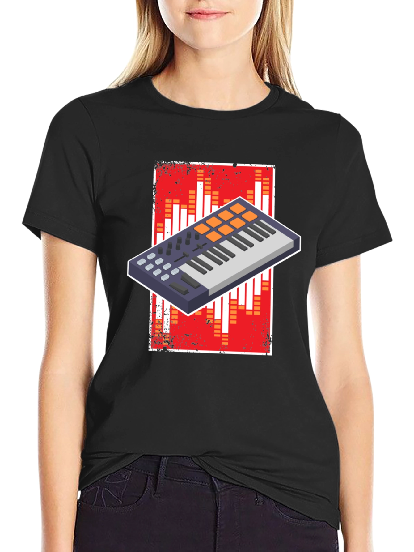 Black Music Producer T-Shirt - Beat Maker Graphic Tee view 2