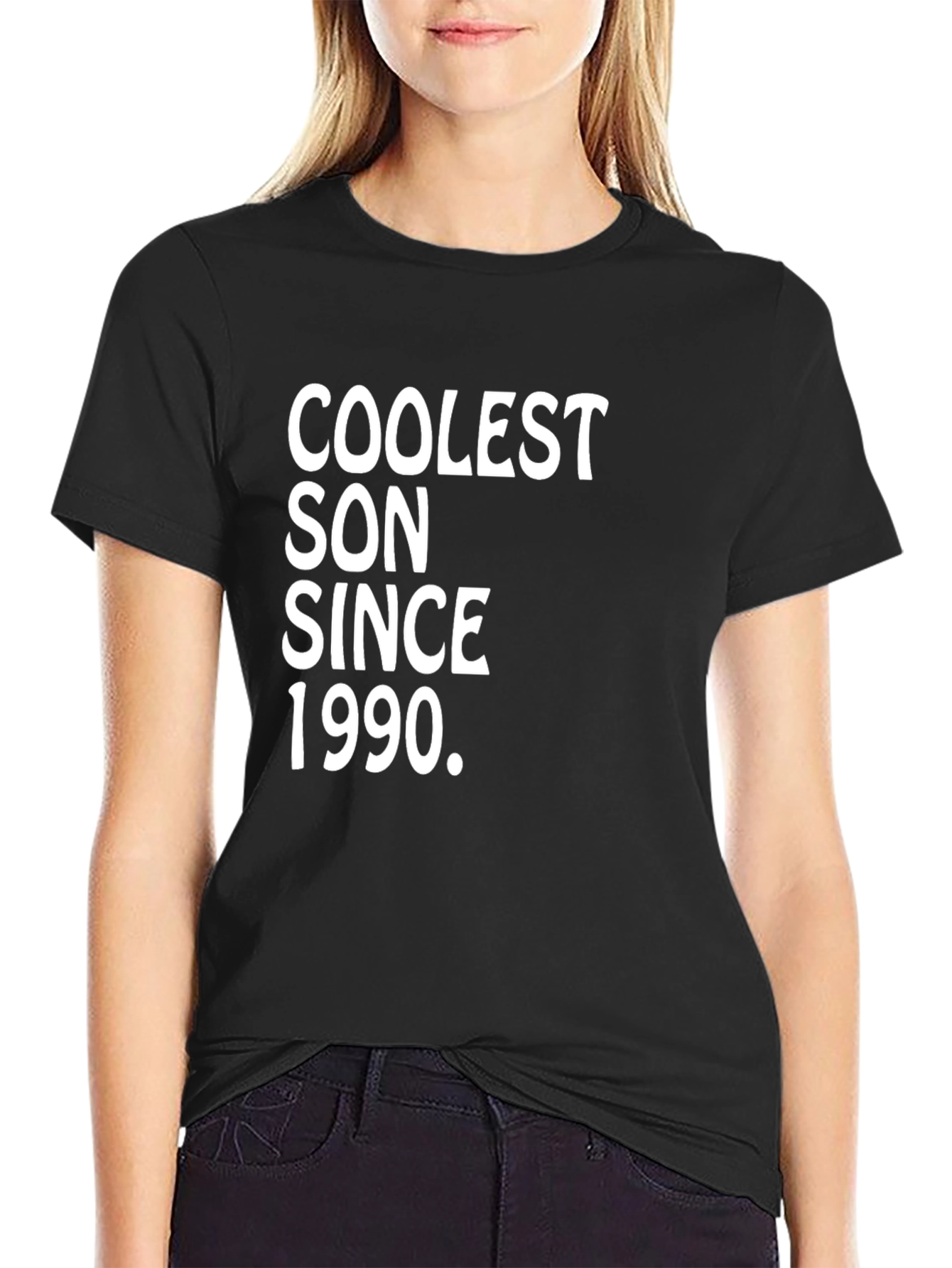 Black Coolest Son Since 1990 Black T-Shirt view 2