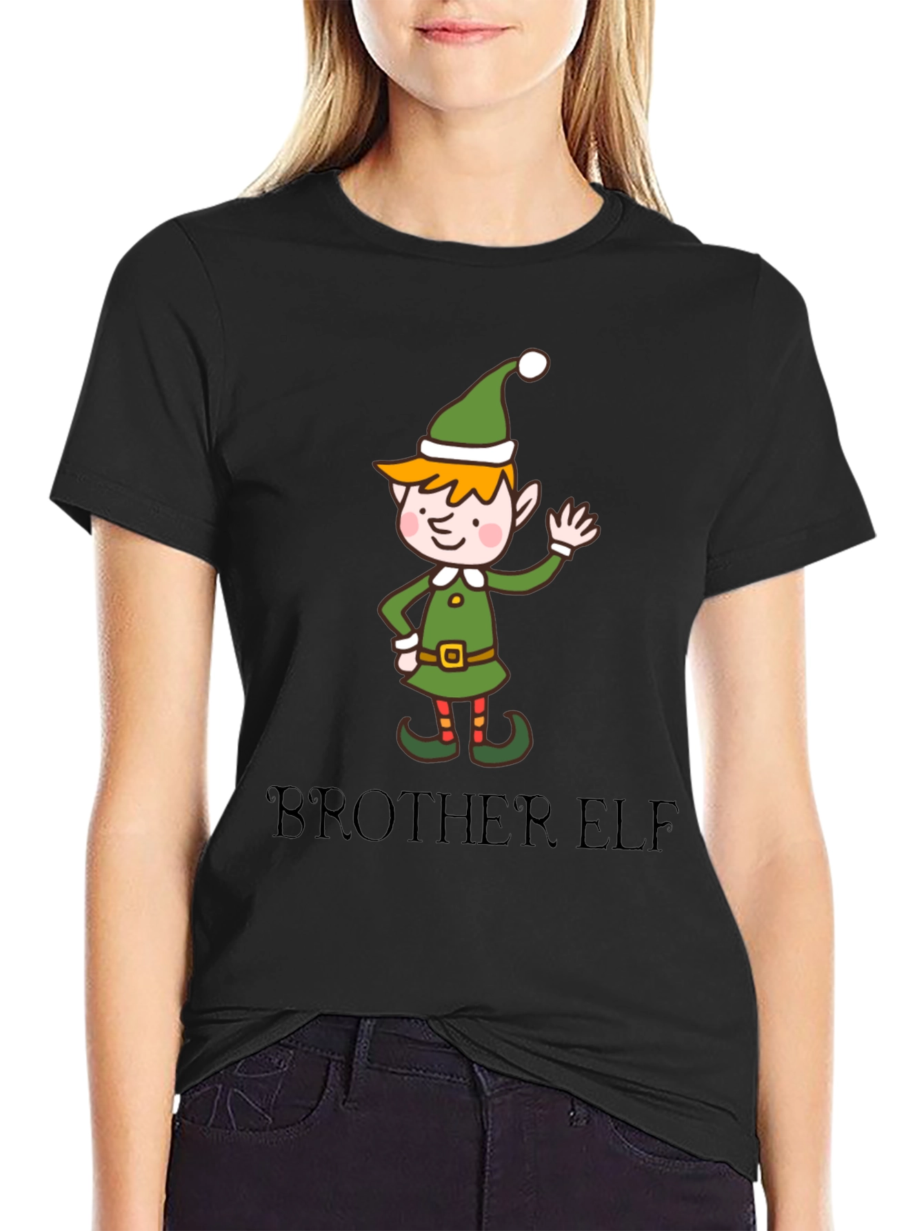 Black Brother Elf T-Shirt view 2