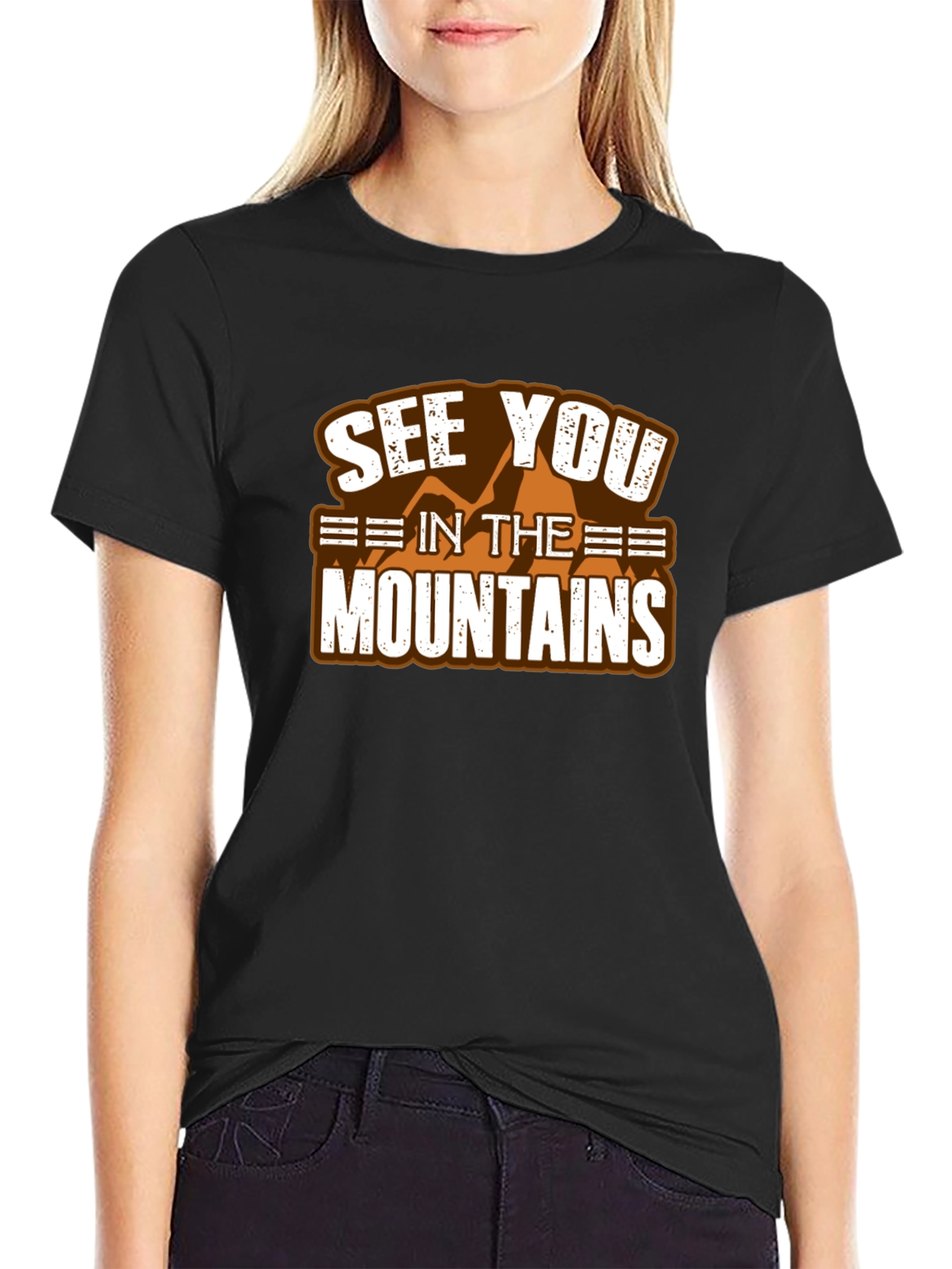 Black See You in the Mountains Graphic T-Shirt view 2