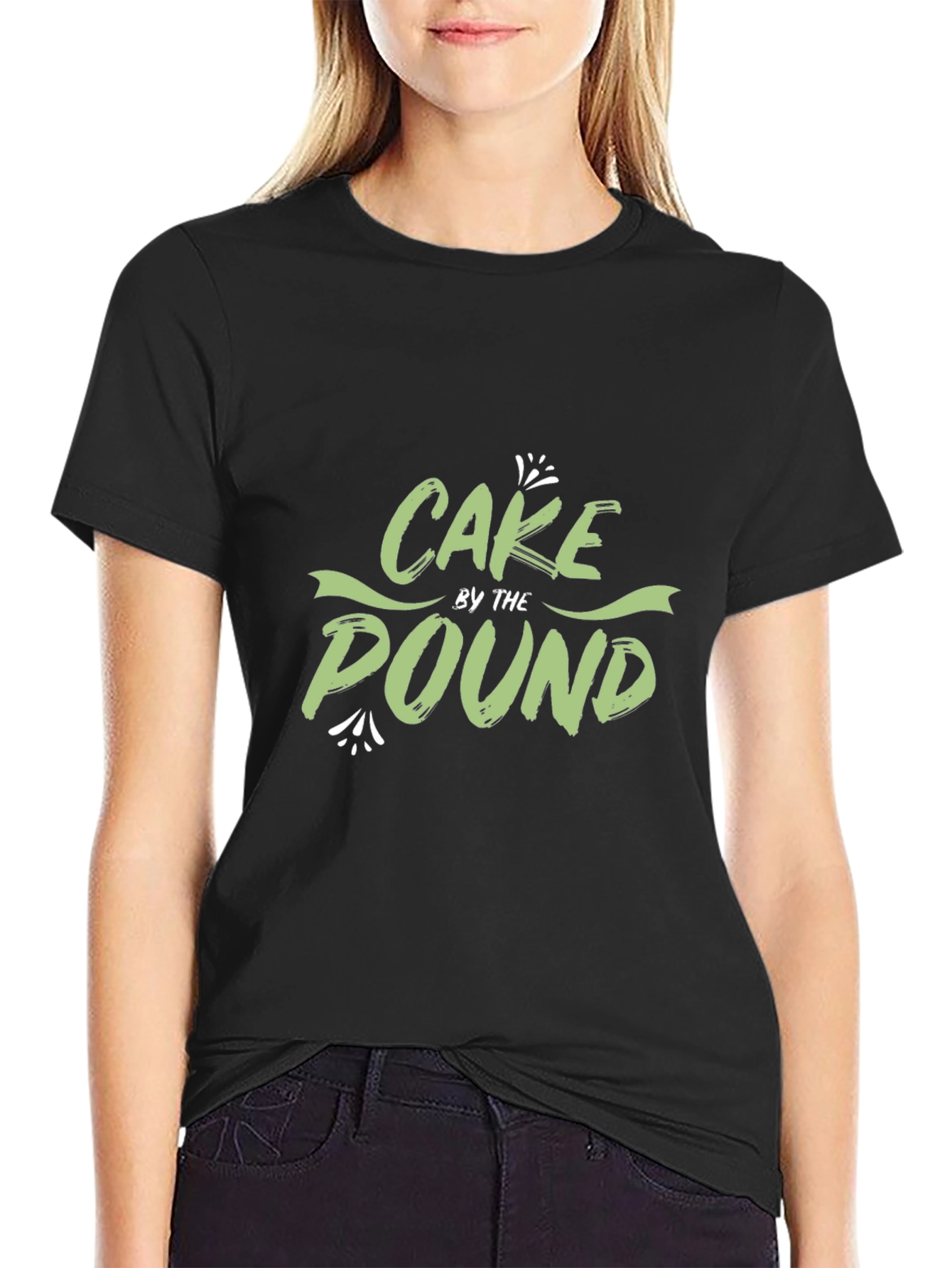 Black Cake by the Pound Graphic Tee - Trendy Comfort view 2