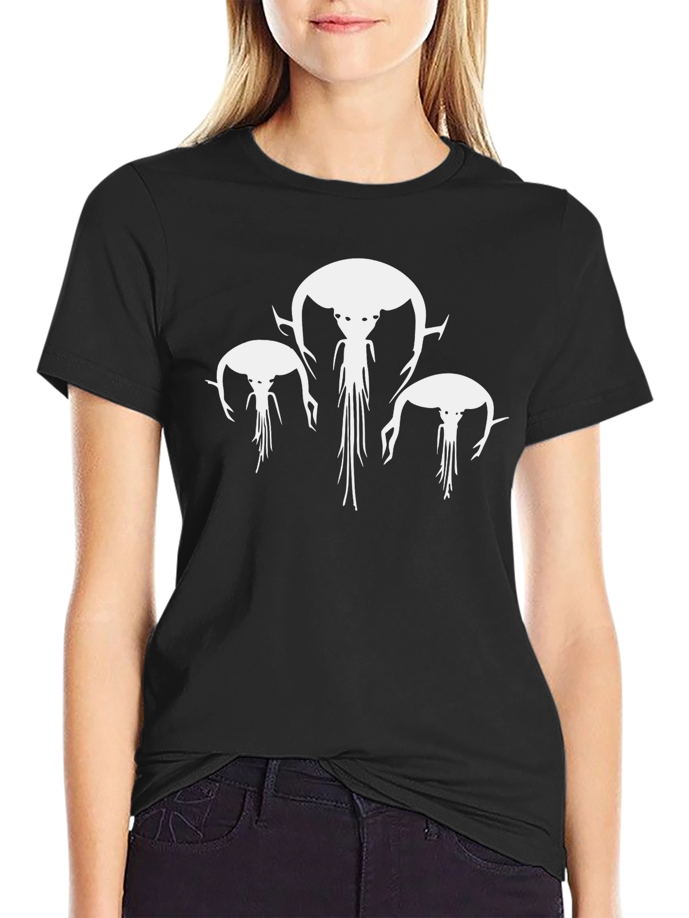 Black Horseshoe Crab Graphic Print Tee view 2