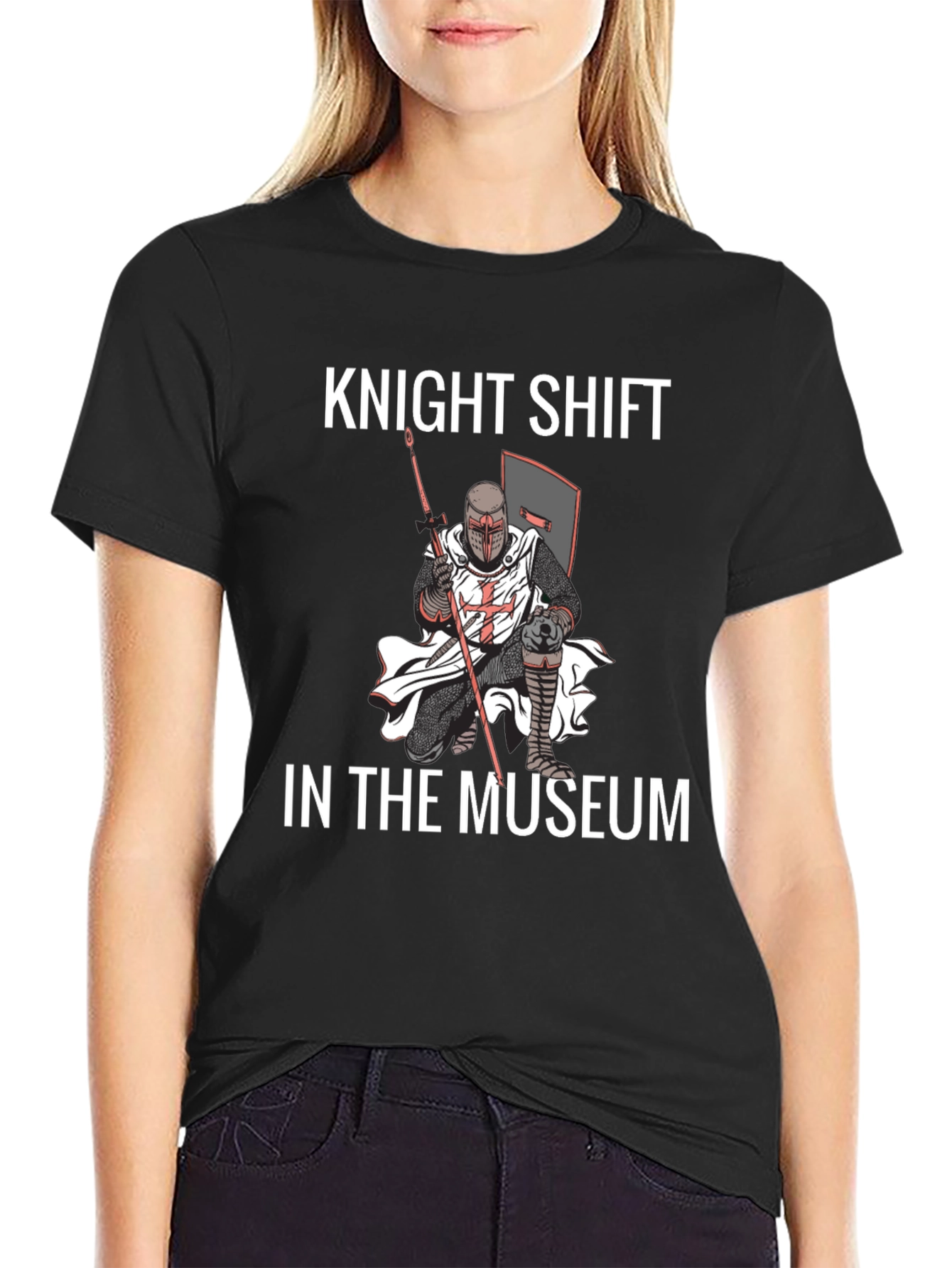 Black Knight Shift Museum Black T-Shirt view 2