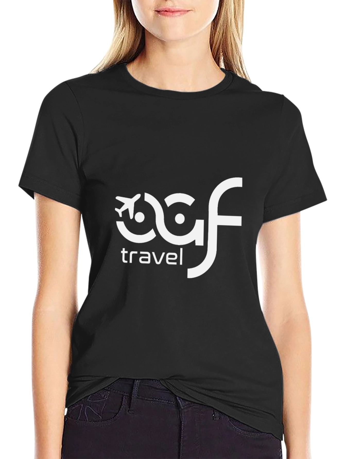 Black OAF Travel Black T-Shirt view 2