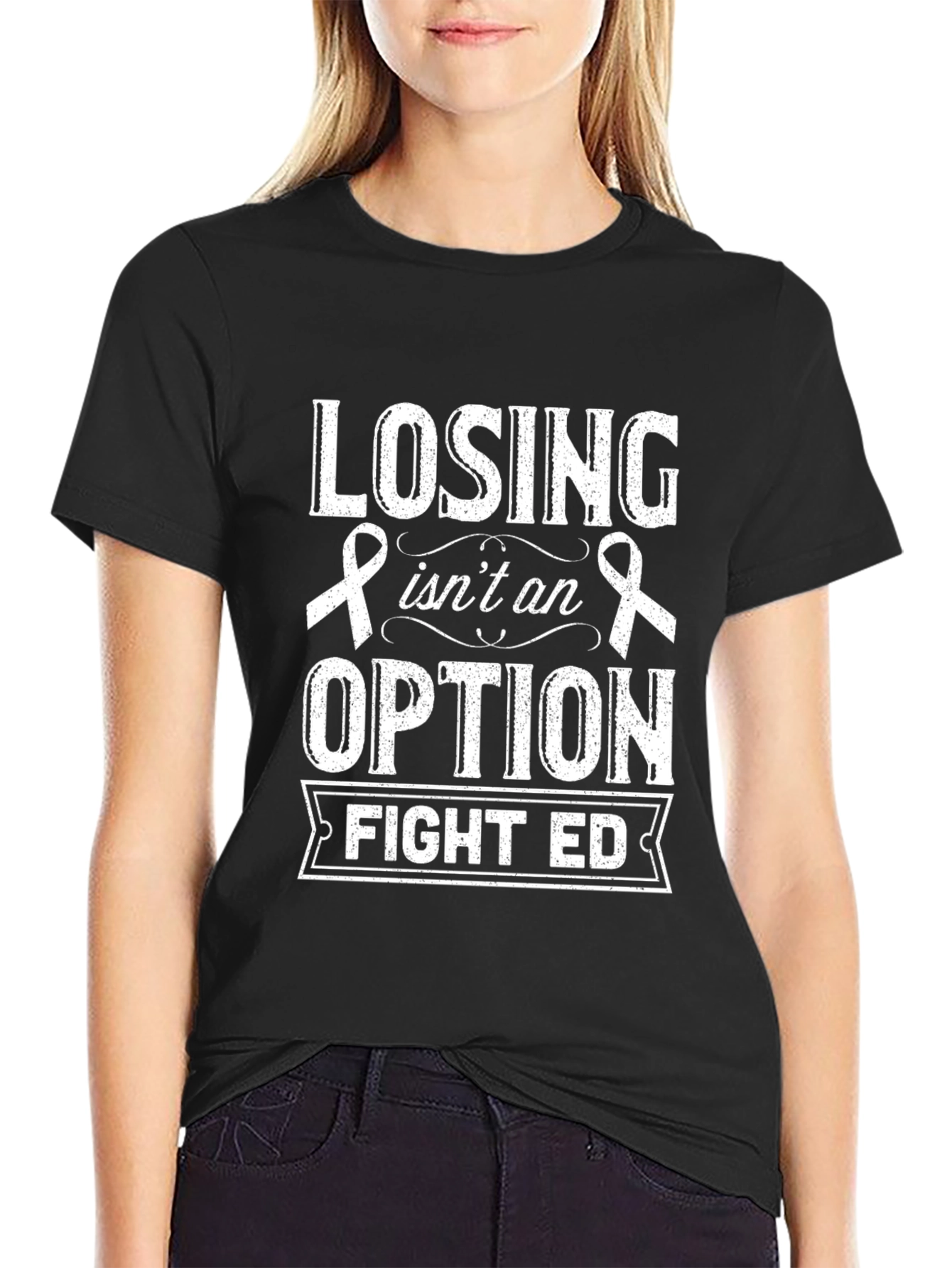 Fight ED Awareness Ribbon T-Shirt - 2