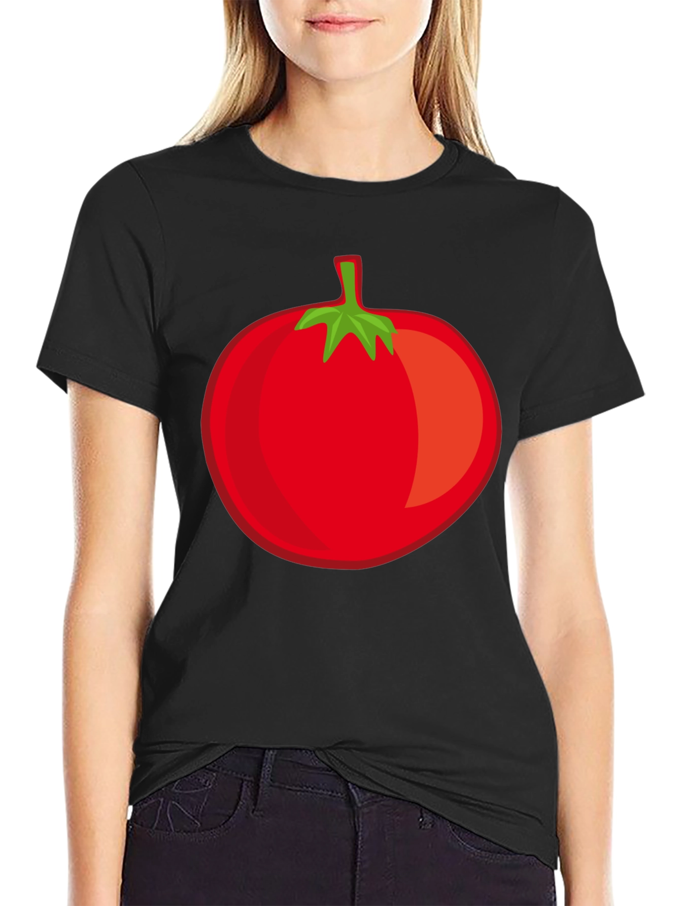 Tomato Graphic Black T-Shirt - 2