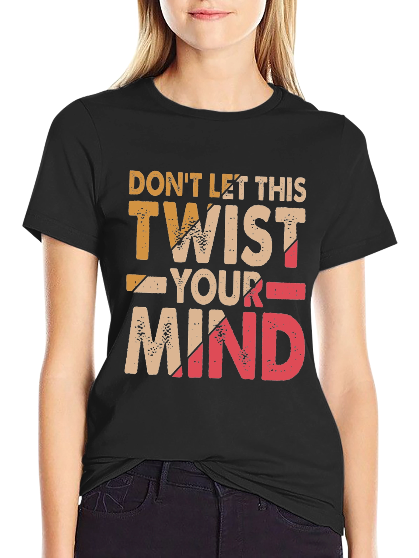 Black Don't Let This Twist Your Mind Graphic Tee view 2