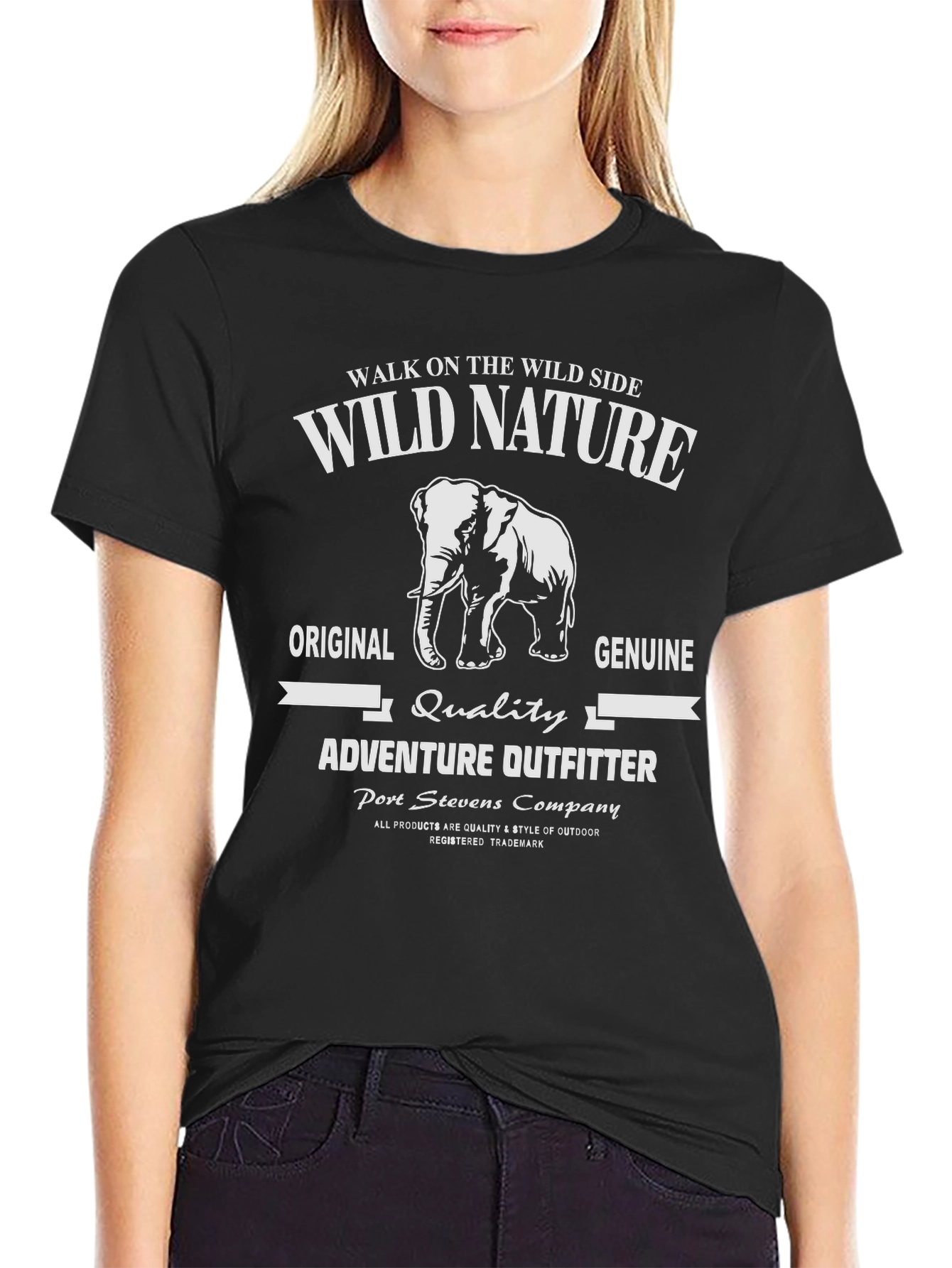 Black Wild Nature Adventure T-Shirt view 2