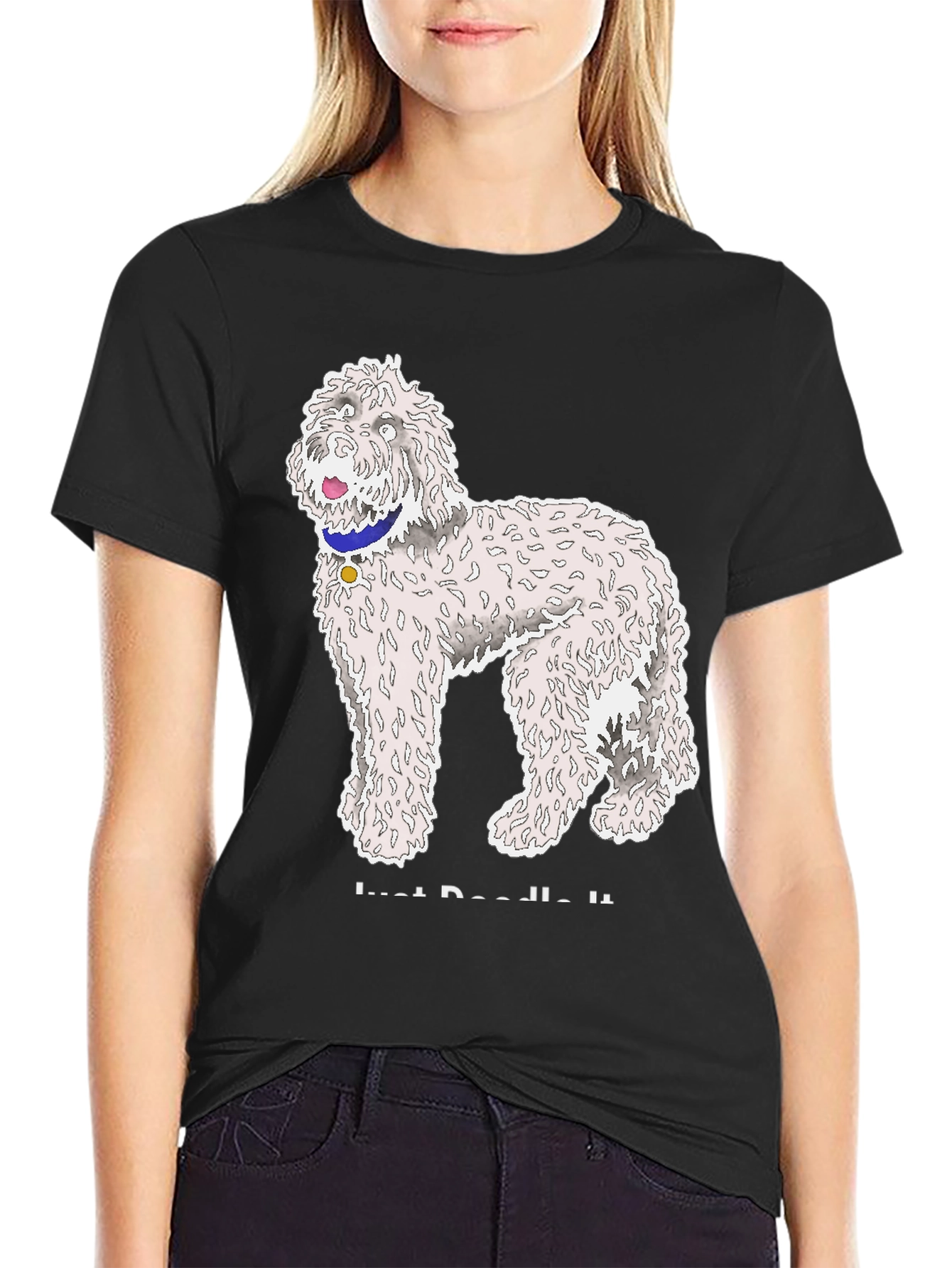 Black Just Doodle It T-Shirt view 2