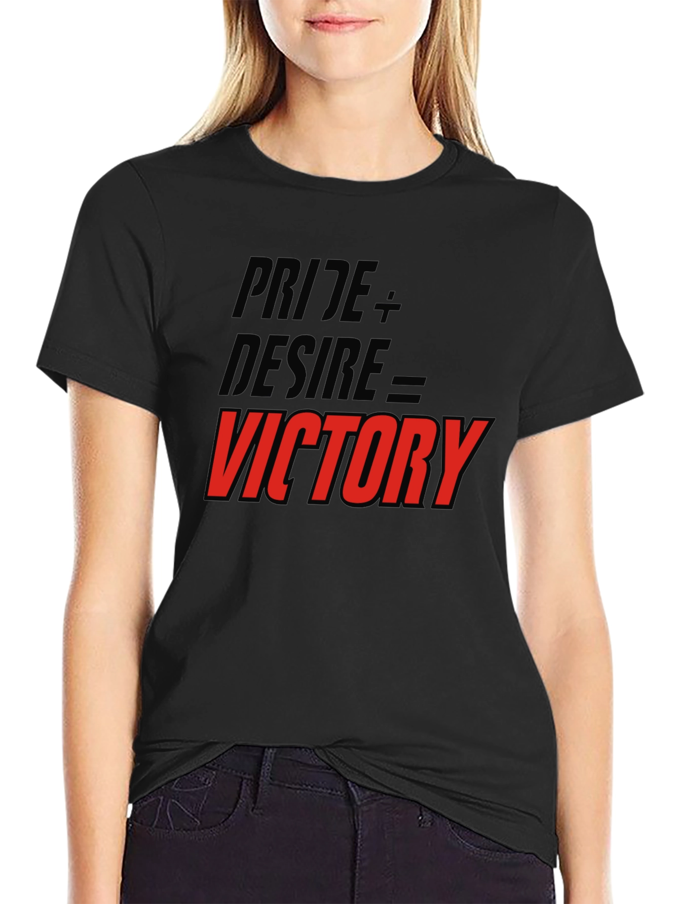 Black Pride Desire Victory Graphic T-Shirt view 2