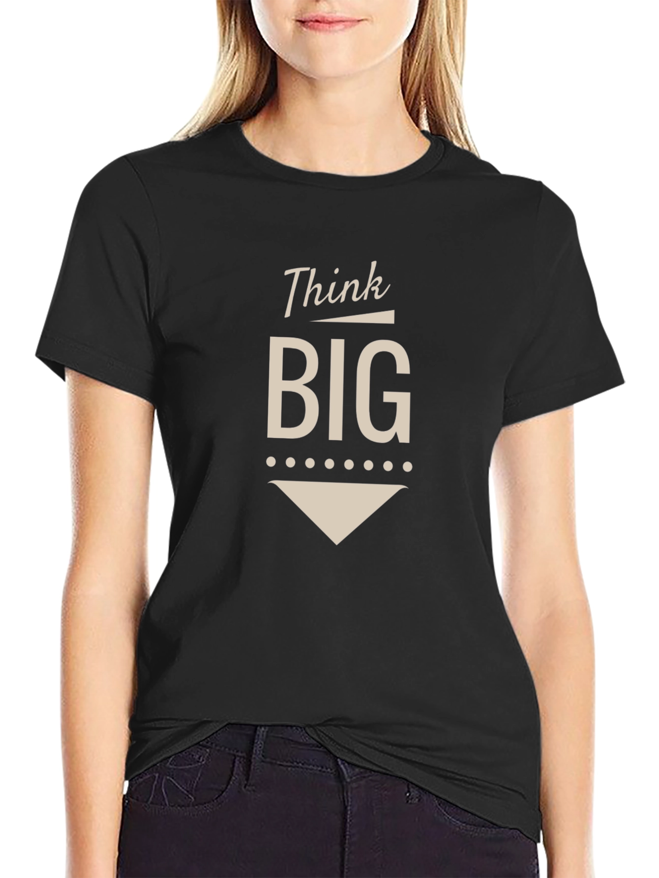 Black Think Big Graphic T-Shirt view 2