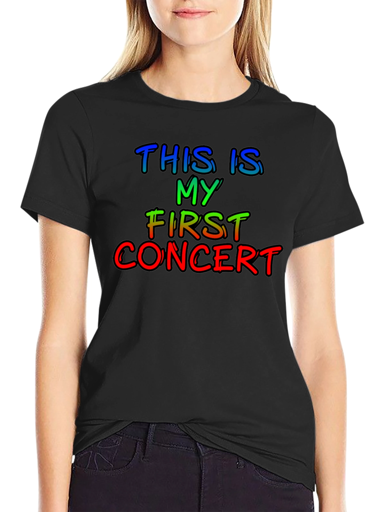 My First Concert T-Shirt - Rainbow Text - 2